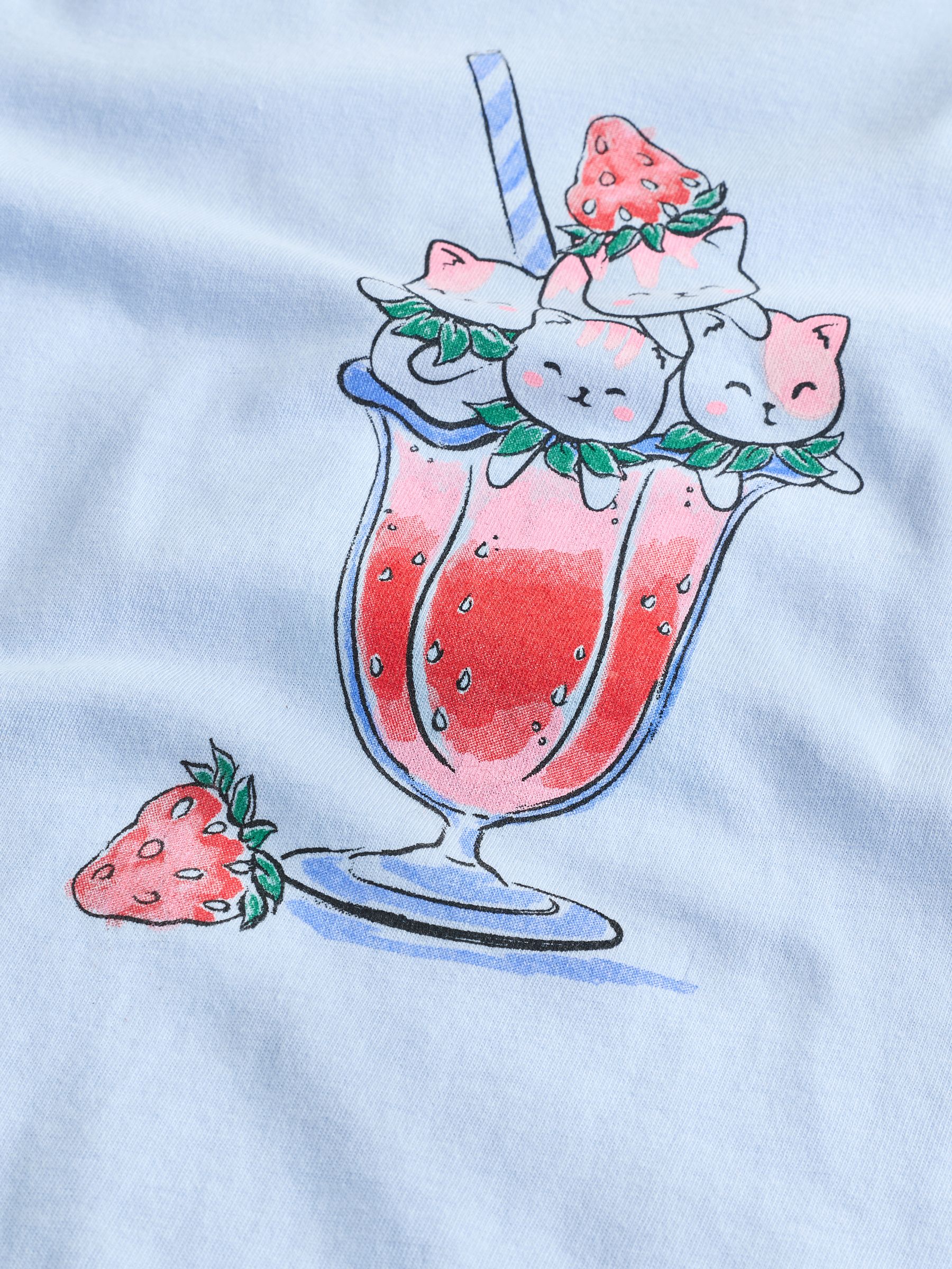 Blue Long Sleeve Graphic T-Shirt - Image 3 of 4