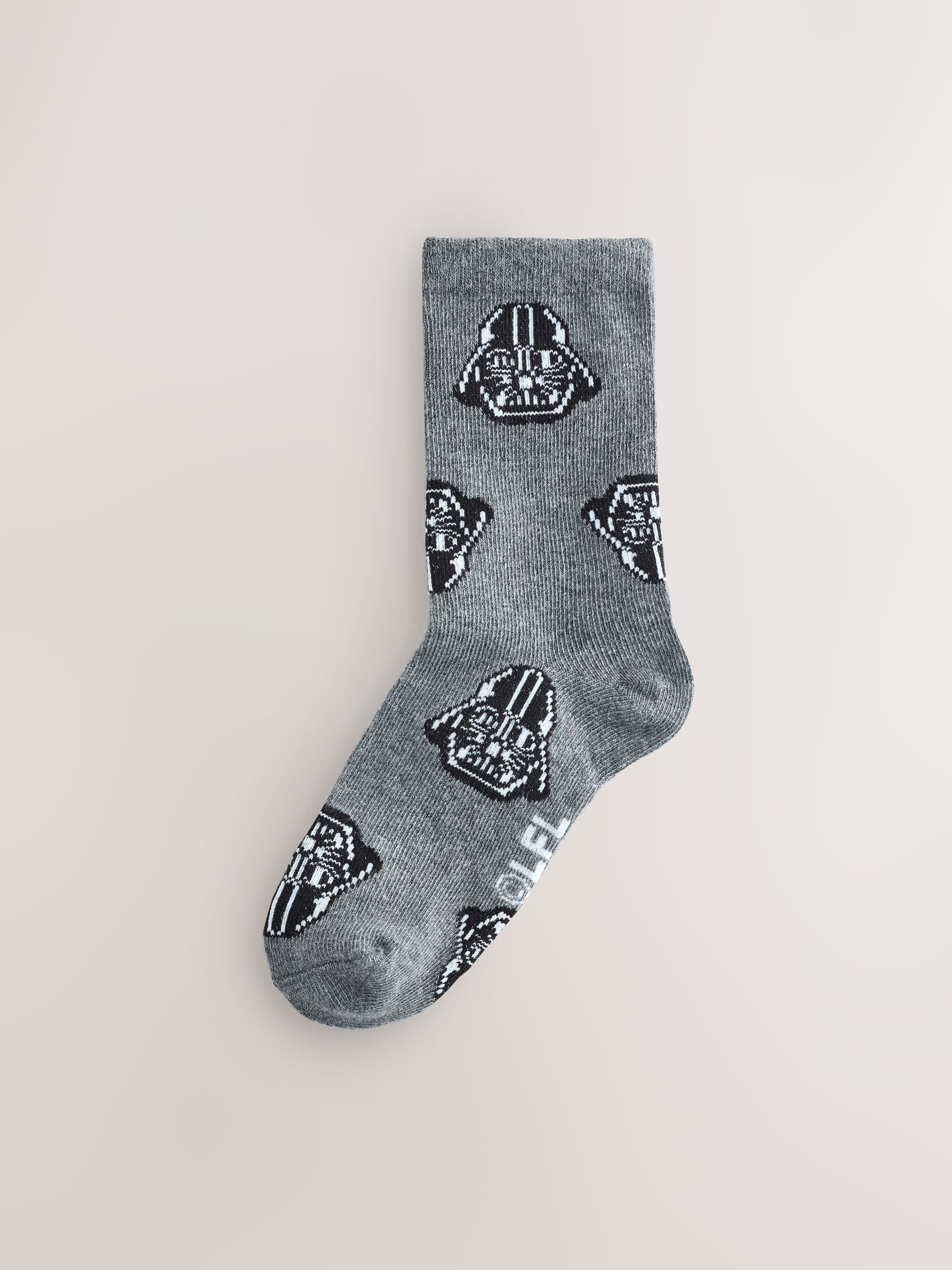 Black Star Wars Crew Socks 3 Pack - Image 5 of 7