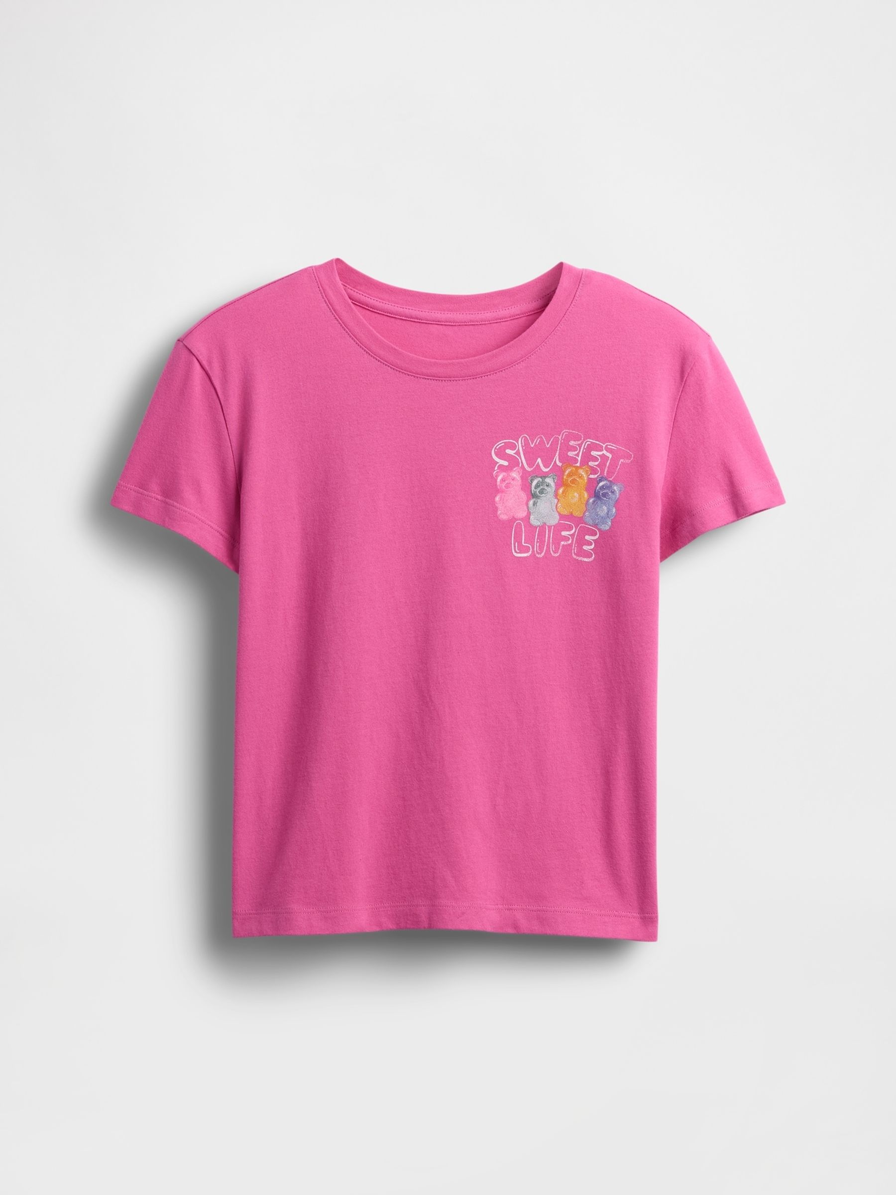 Pink Sweets Graphic Crew Neck Short Sleeve T-Shirt (4-13yrs) - Image 3 of 4