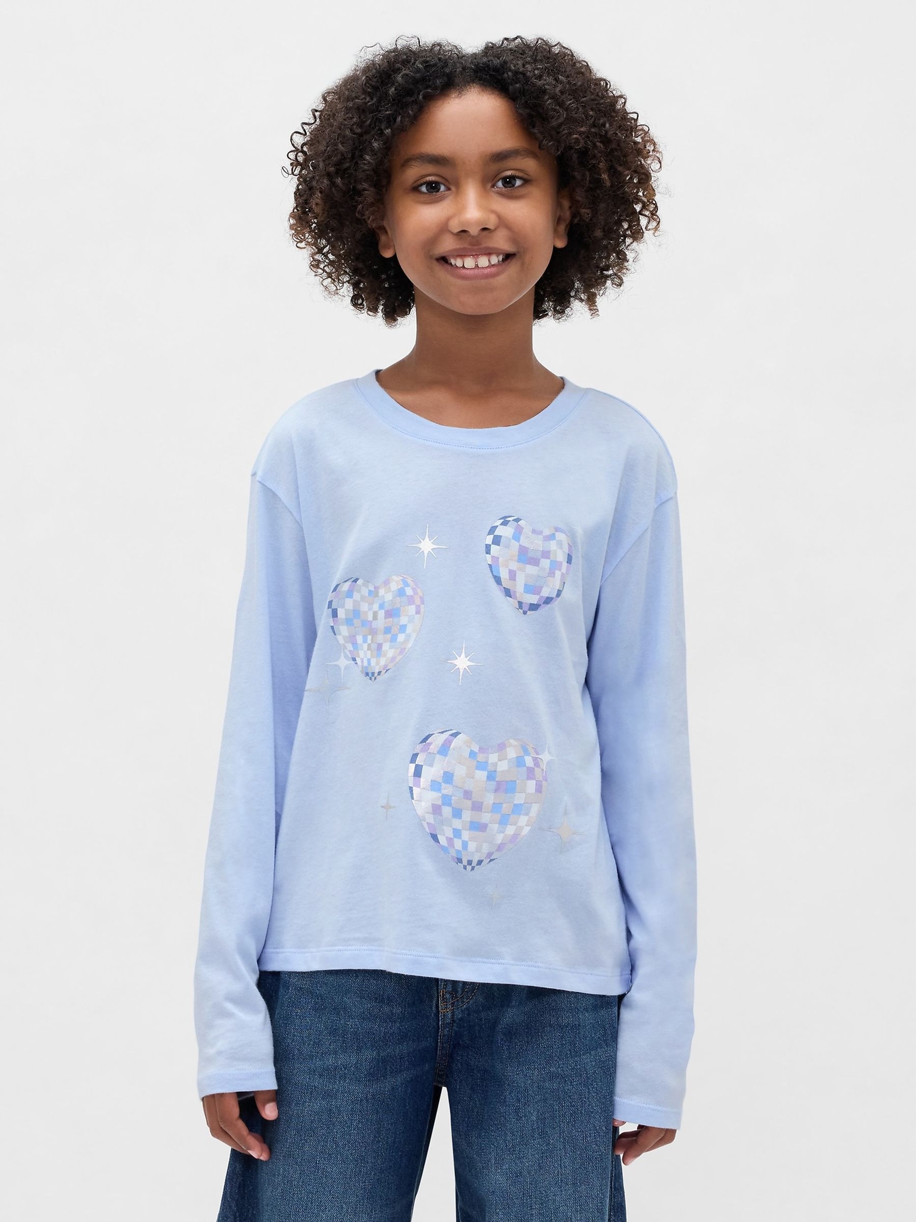 Blue Relaxed Graphic T-Shirt (4-13yrs) - Image 1 of 4 Blue Relaxed Graphic T-Shirt (4-13yrs) - Image 1 of 4