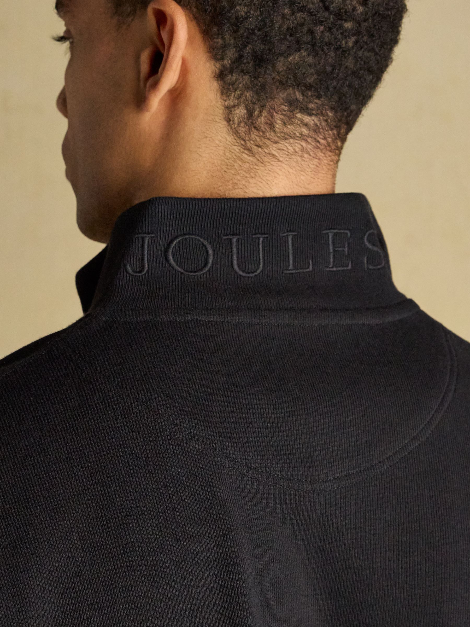 Black French Rib Full Zip Up Sweatshirt - Image 10 of 11