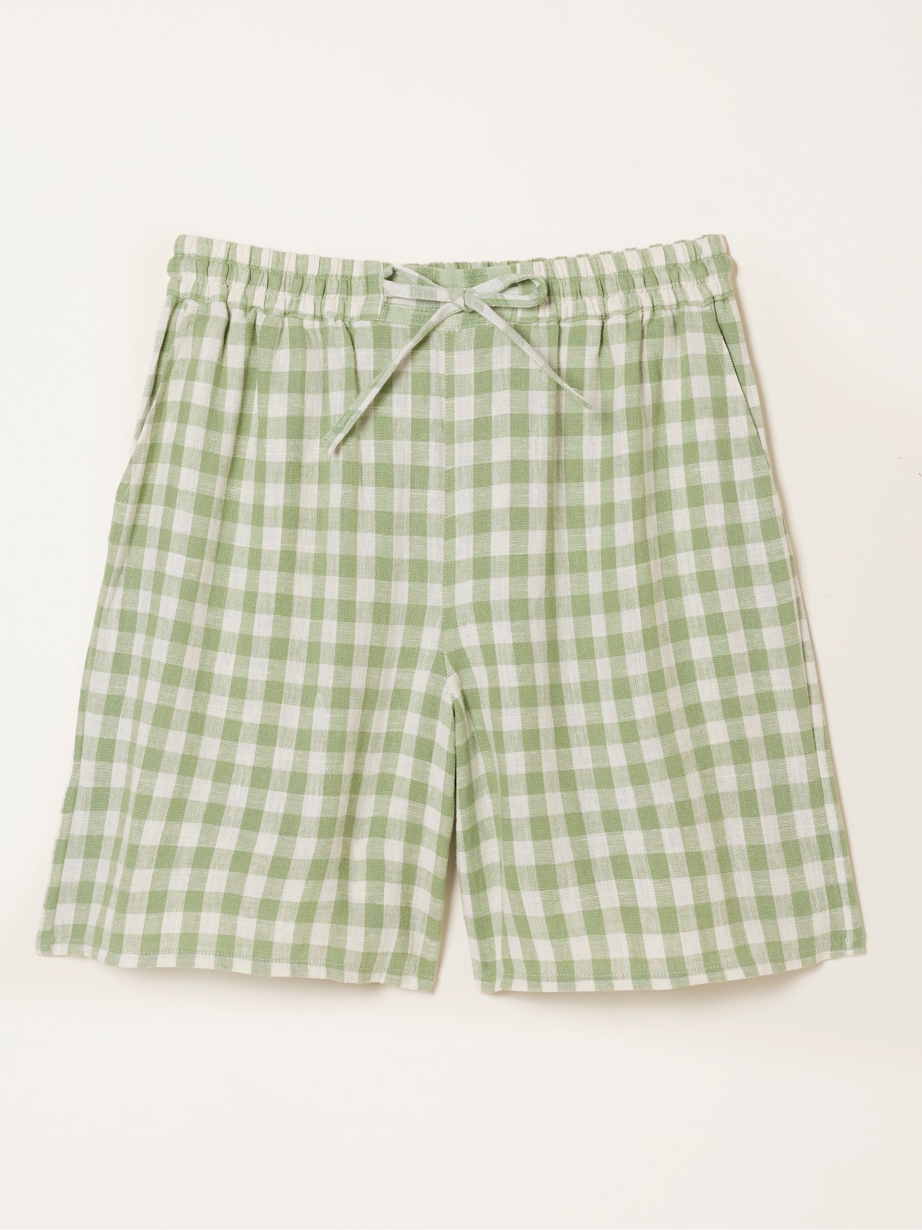 Evie Green Gingham Shorts - Image 6 of 6