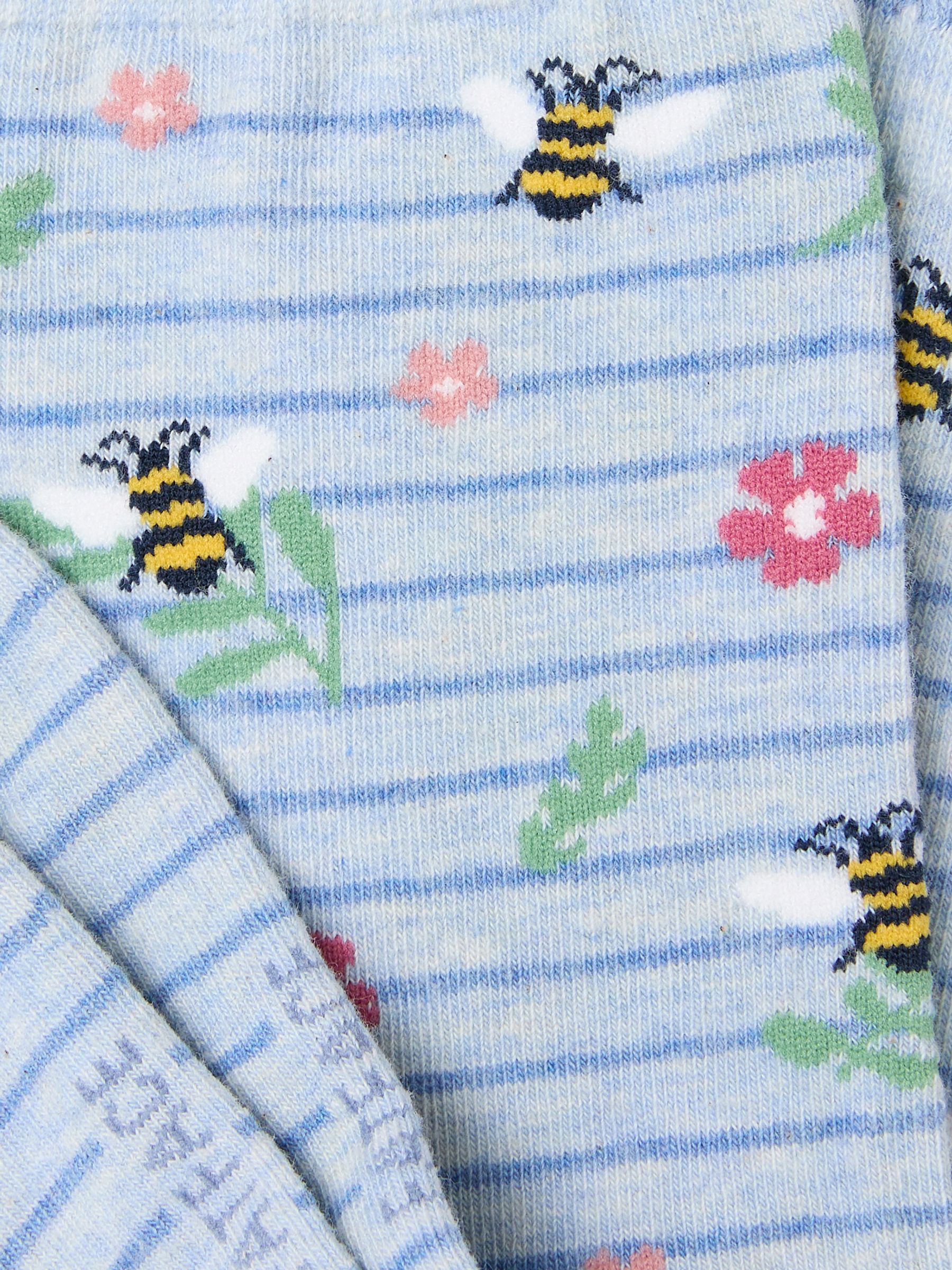 Blue Bee Striped Socks - Image 2 of 2