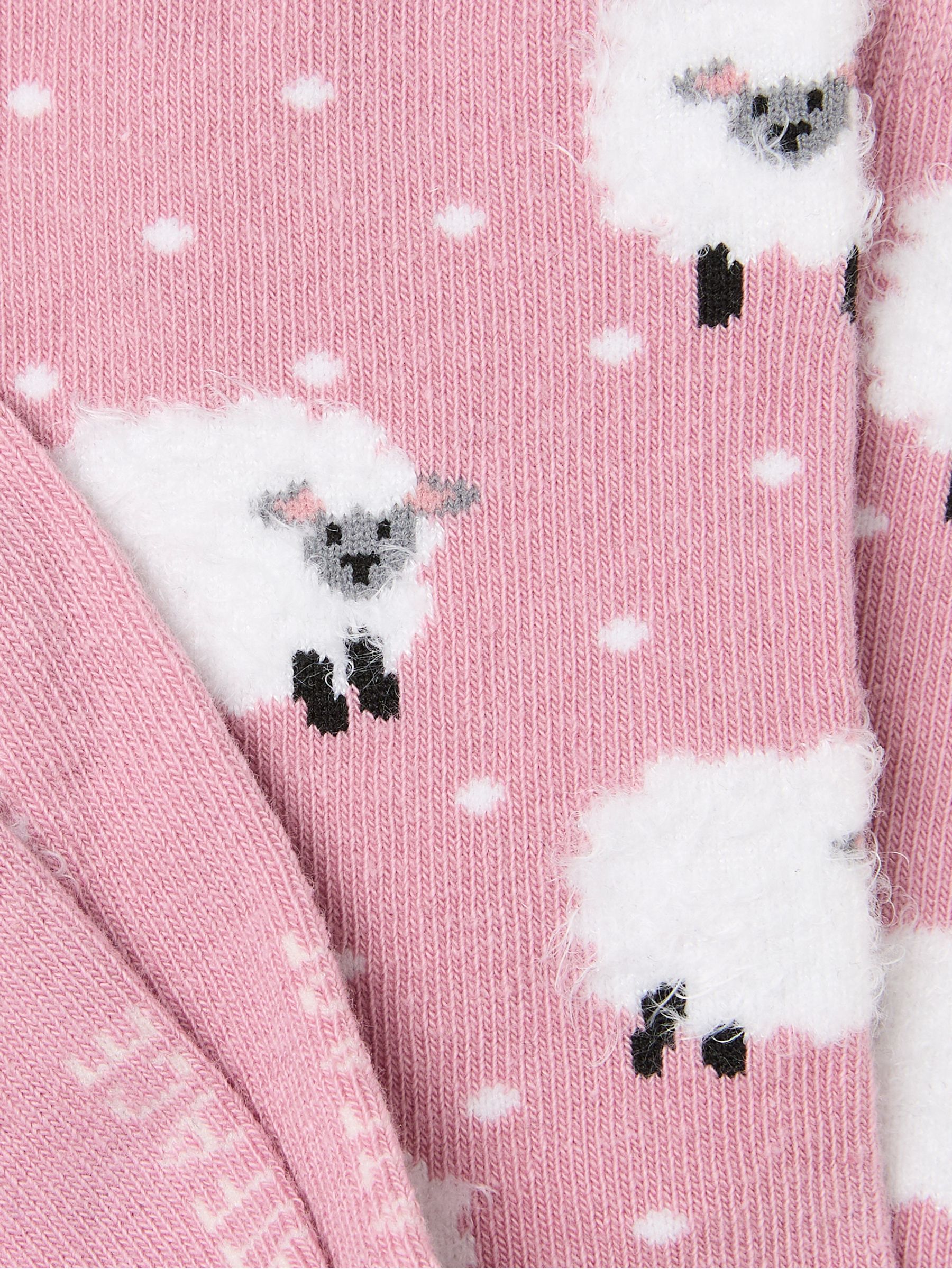 Pink Sheep Socks - Image 2 of 2