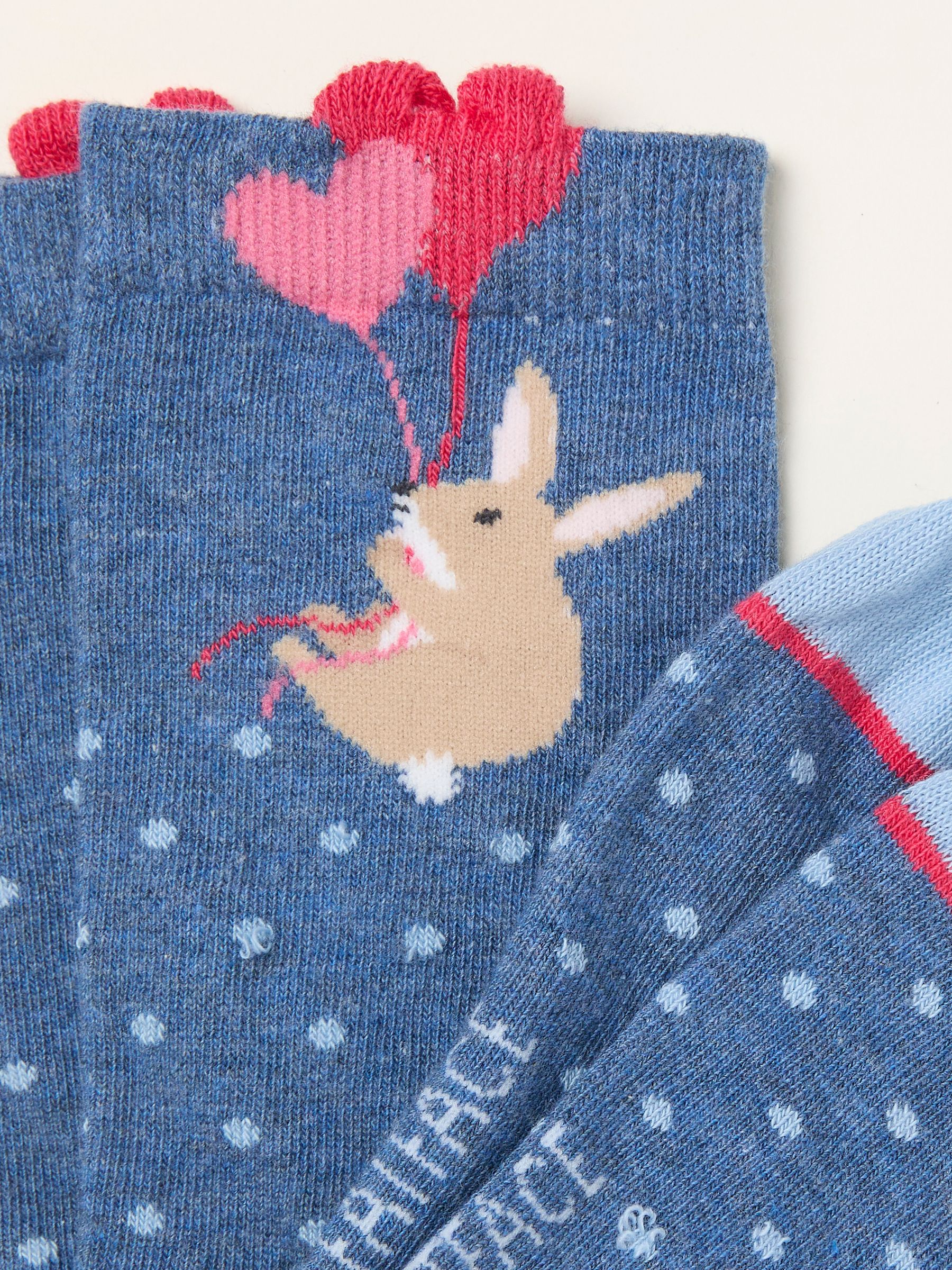 Navy Bunny Socks - Image 2 of 2