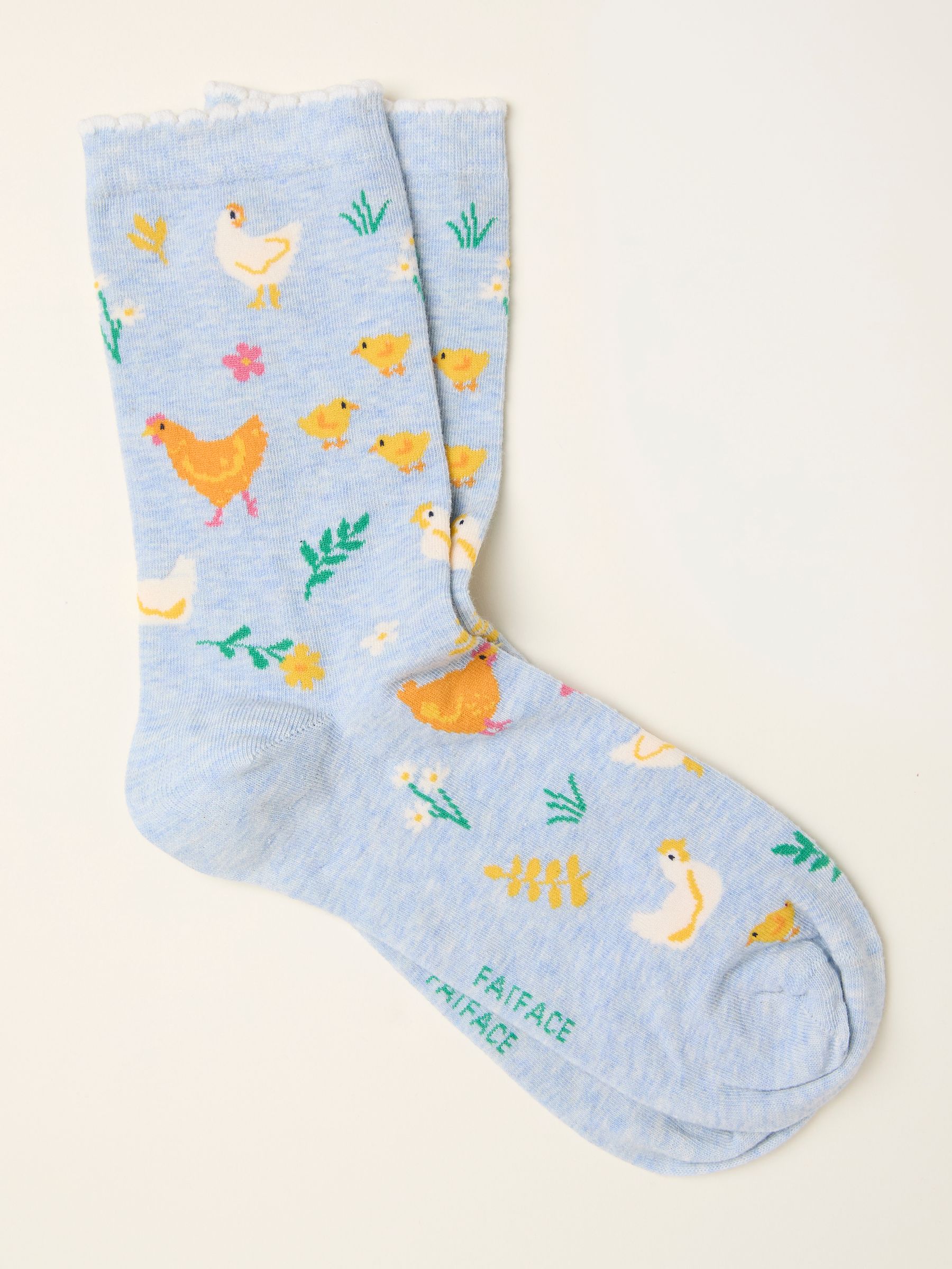 Light Blue Chicken Socks - Image 1 of 2