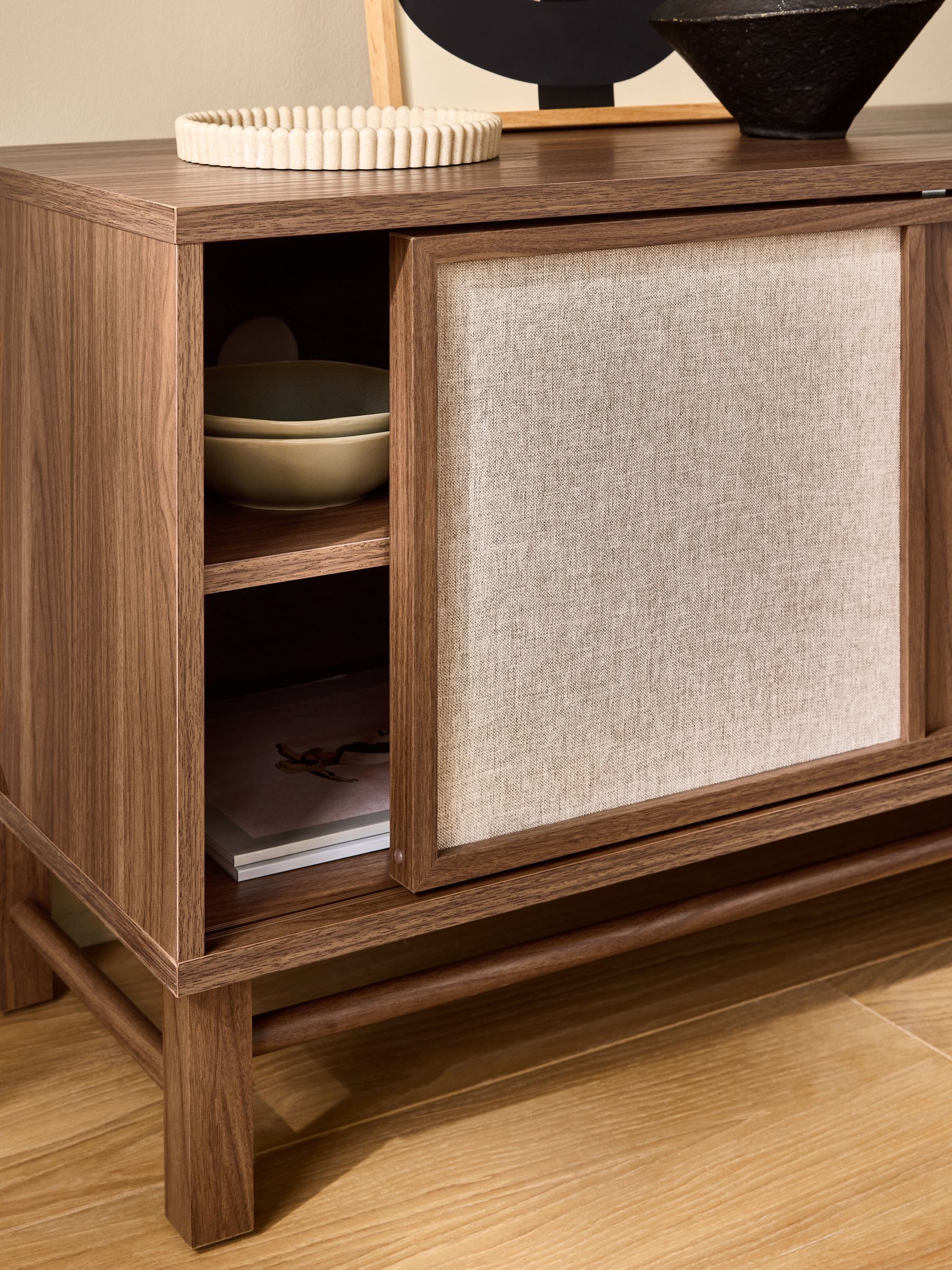 Almelo Up to 50 inch TV Unit in Dark Wood Effect - Image 3 of 8