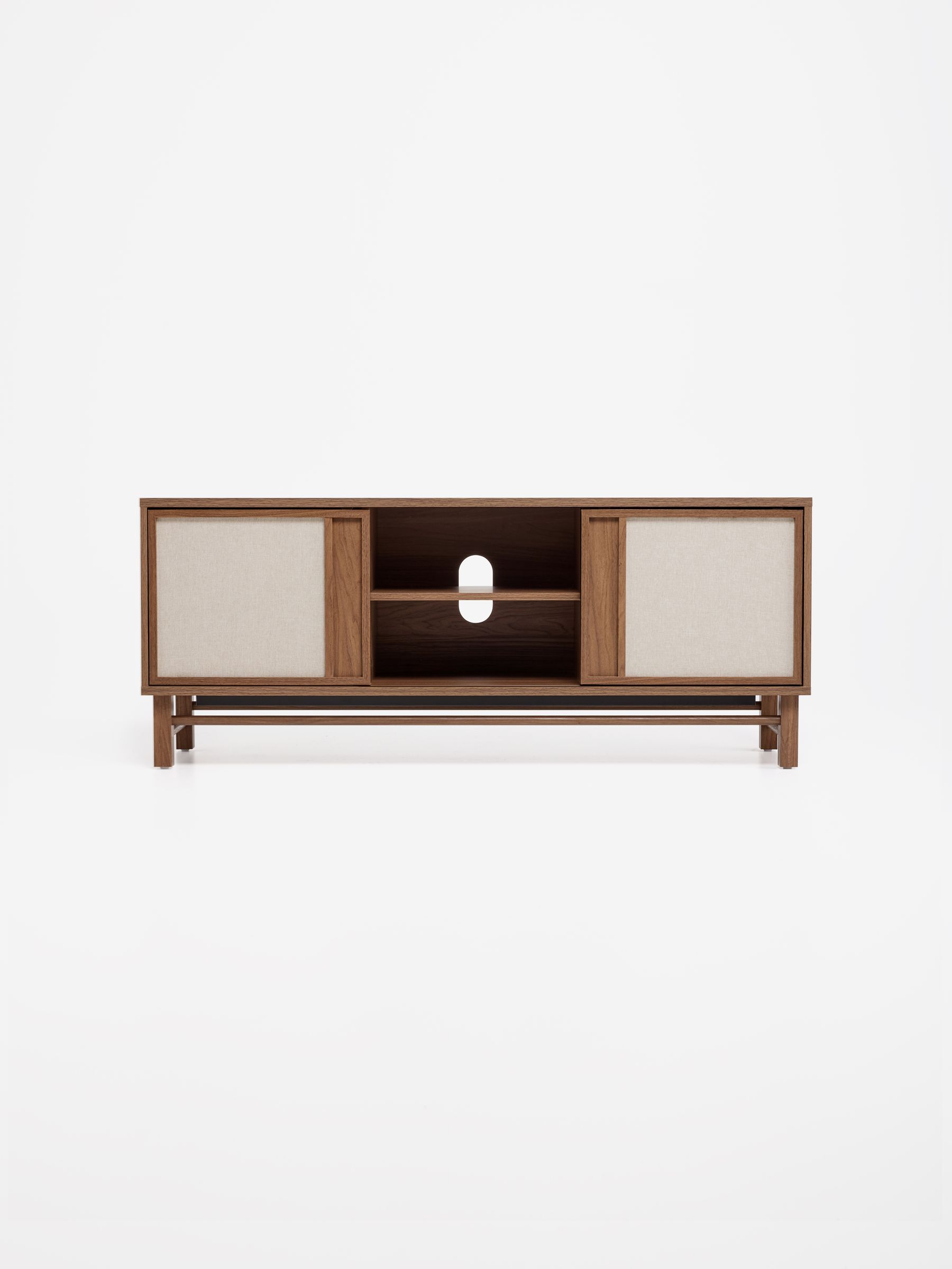 Almelo Up to 50 inch TV Unit in Dark Wood Effect - Image 5 of 8