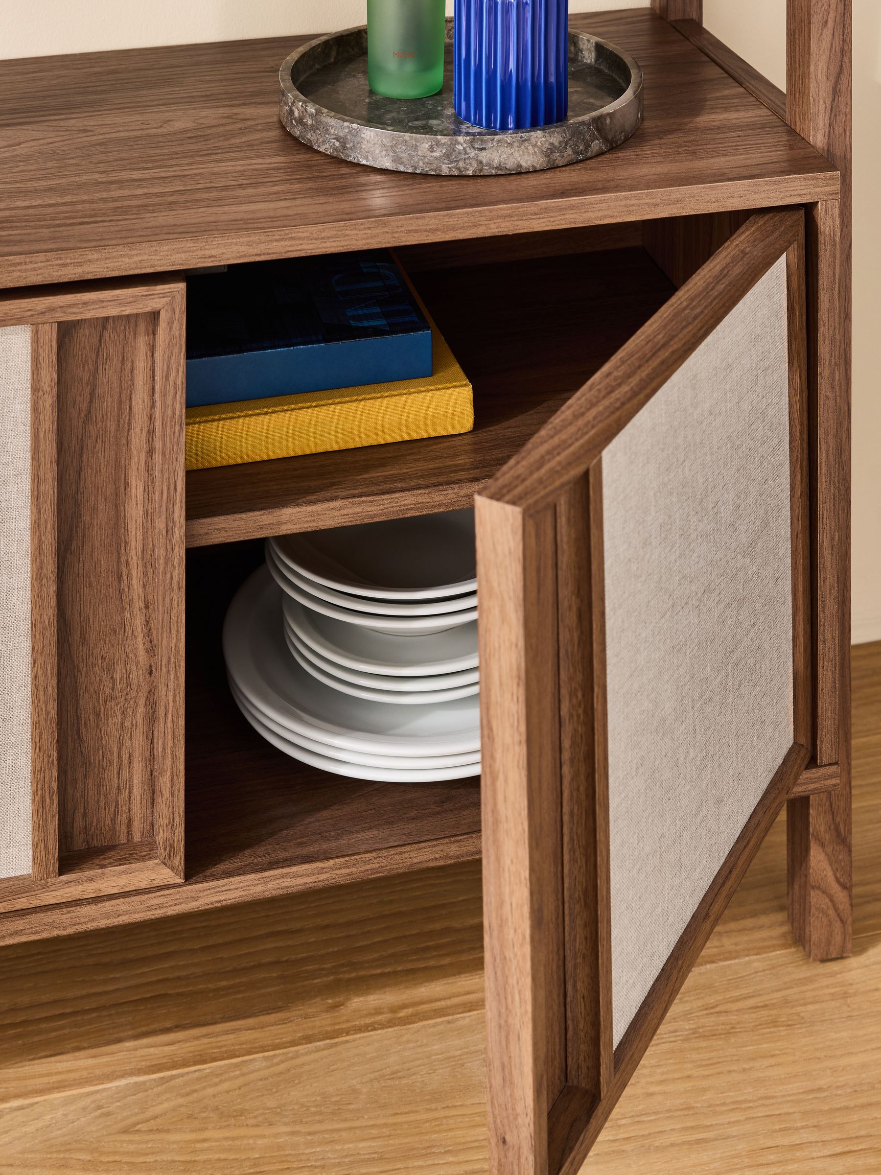 Almelo Shelving Unit in Dark Wood Effect - Image 3 of 6