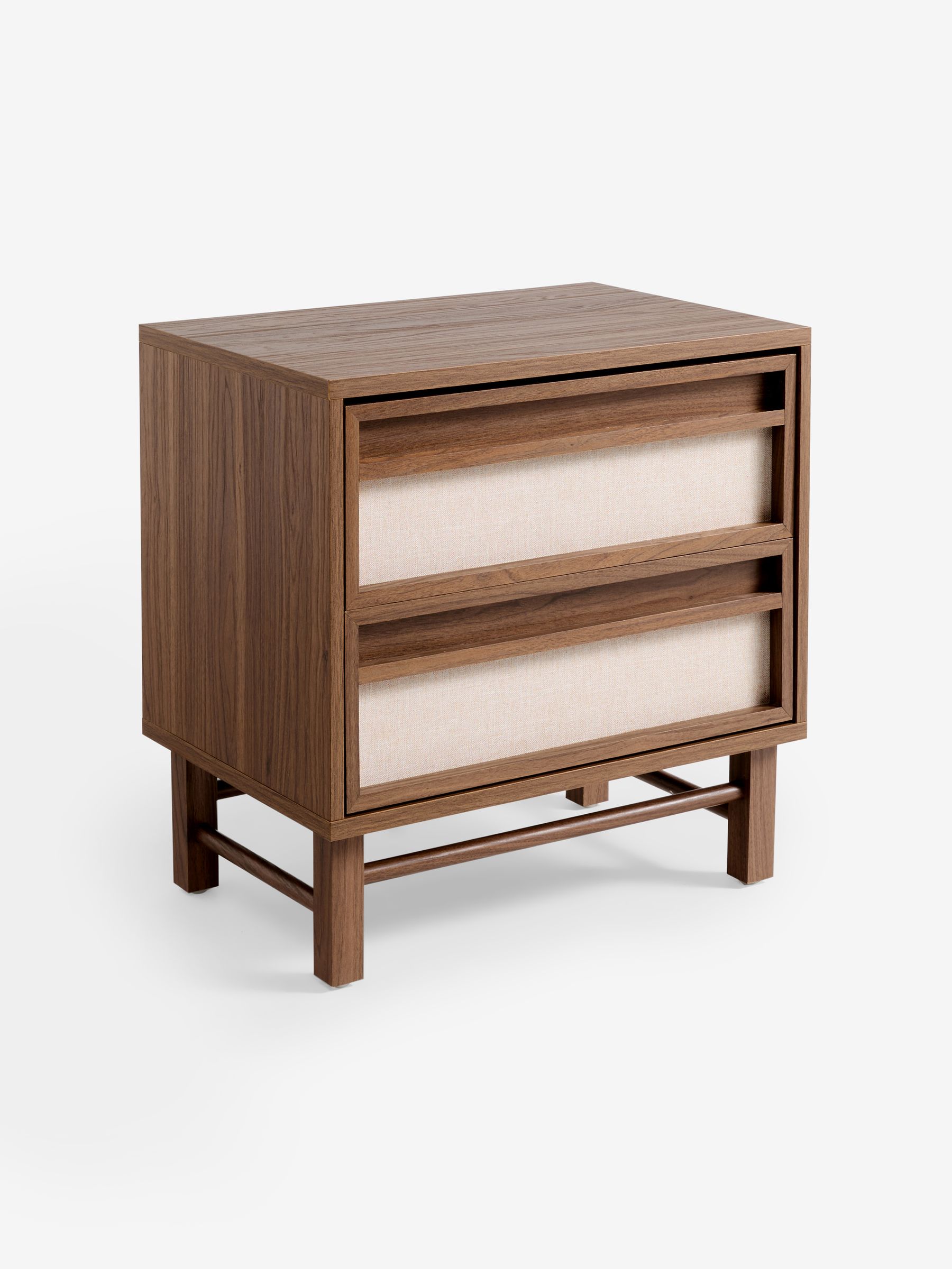 Almelo 2 Drawer Bedside Table in Dark Wood Effect - Image 4 of 5