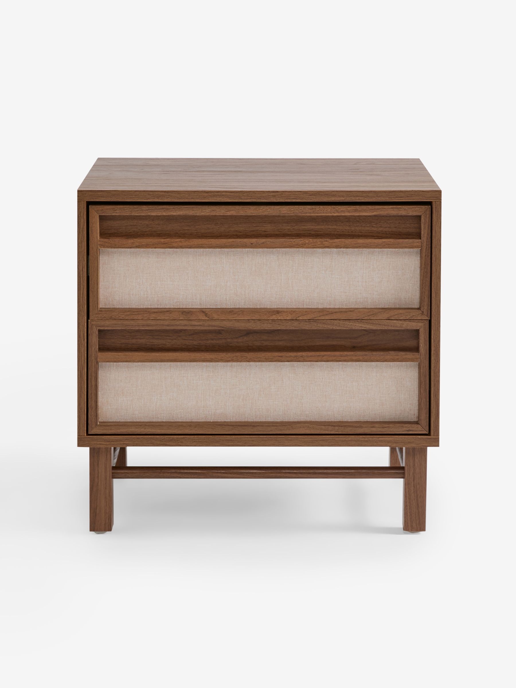 Almelo 2 Drawer Bedside Table in Dark Wood Effect - Image 5 of 5 Almelo 2 Drawer Bedside Table in Dark Wood Effect - Image 5 of 5