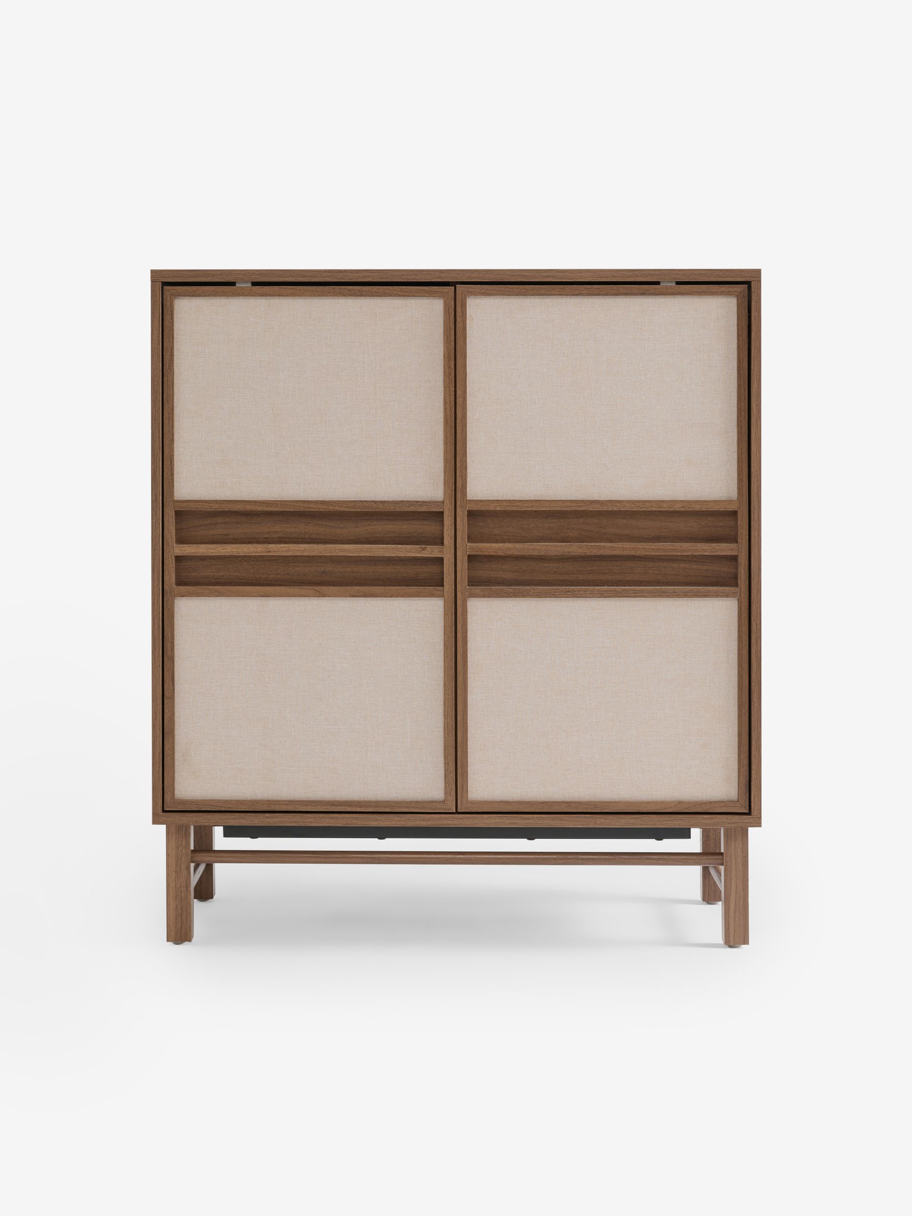 Almelo Tall Large Sideboard in Dark Wood Effect - Image 5 of 6