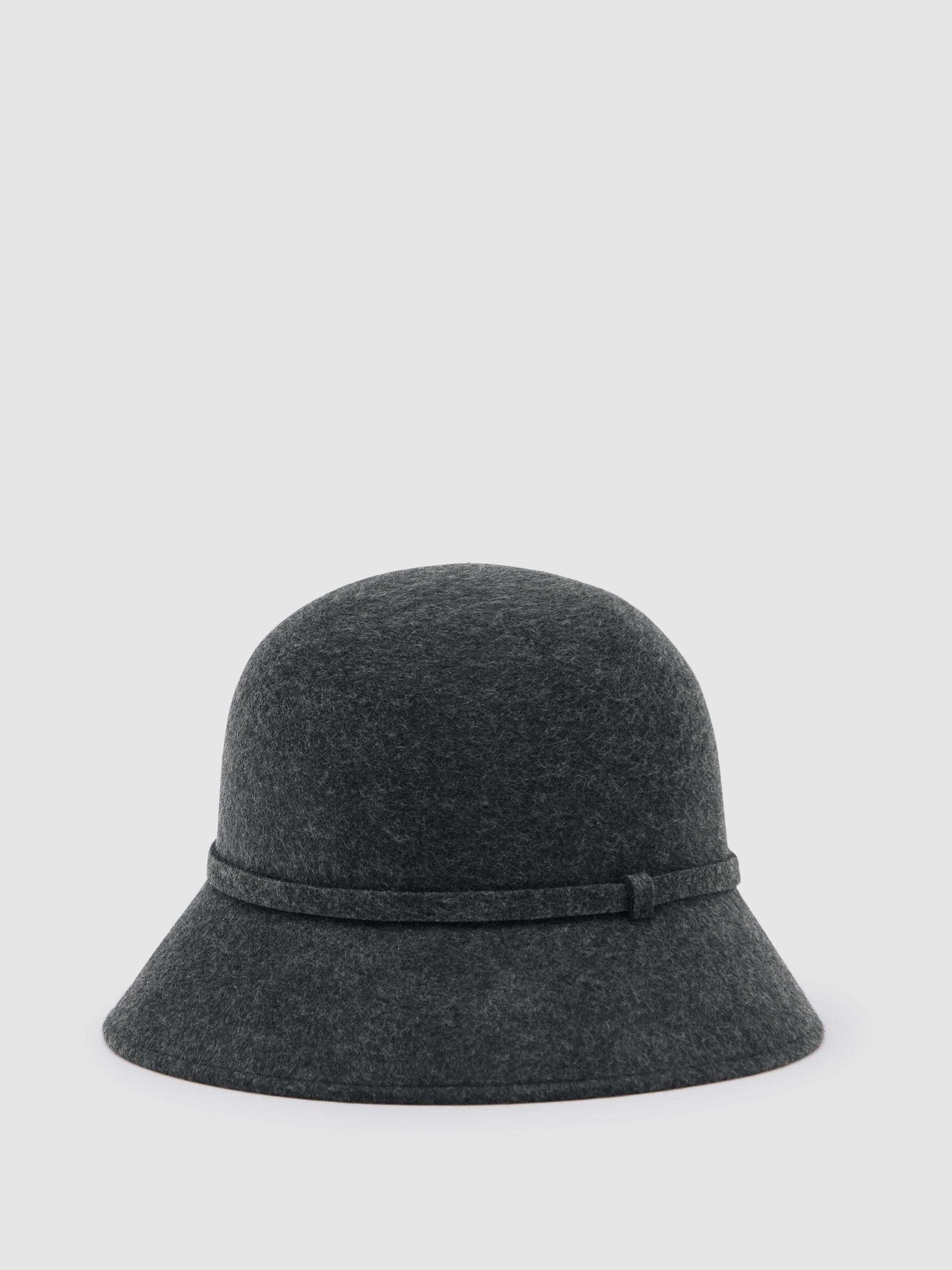 Felted-Wool Bucket Hat in Grey - Image 2 of 5