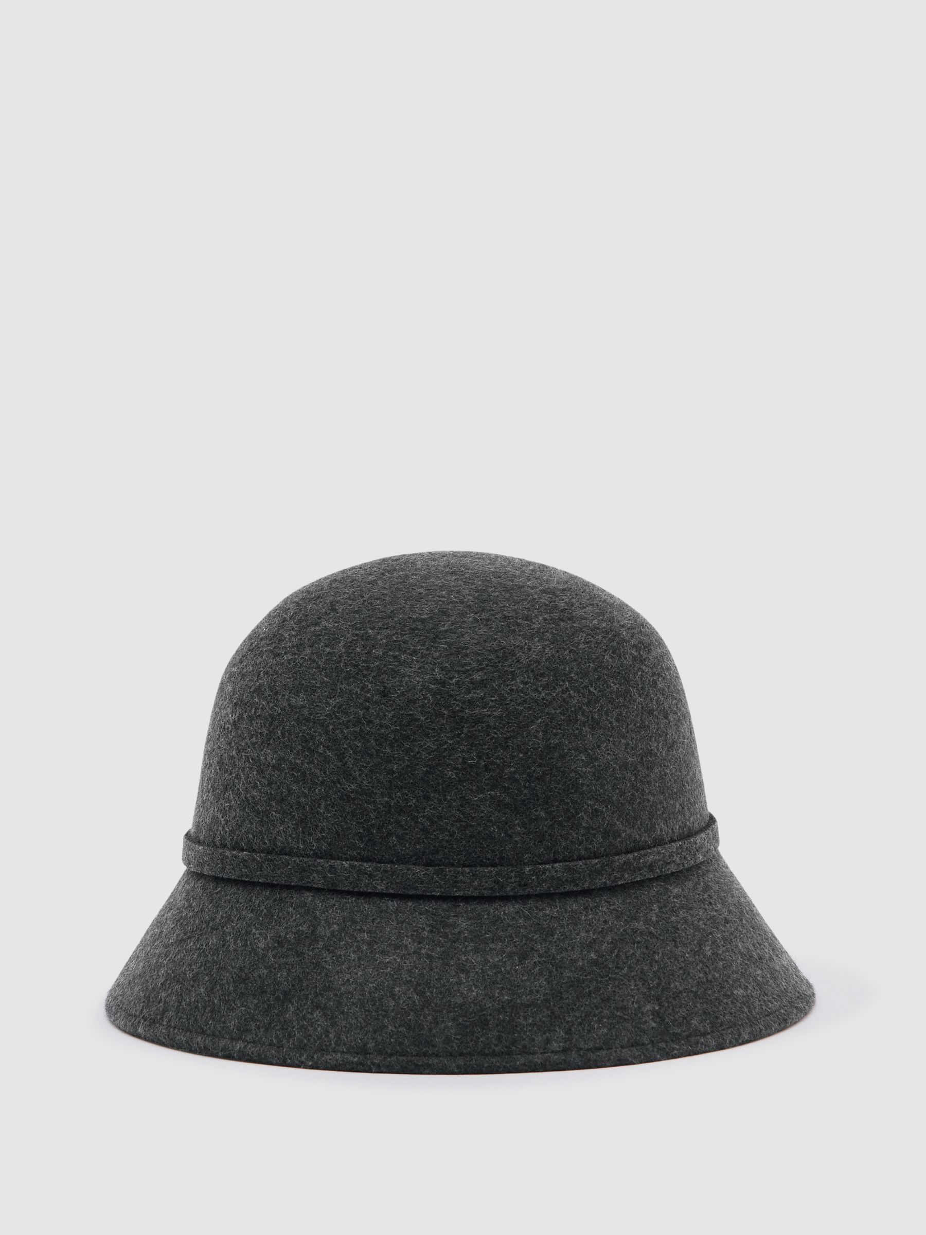 Felted-Wool Bucket Hat in Grey - Image 4 of 5