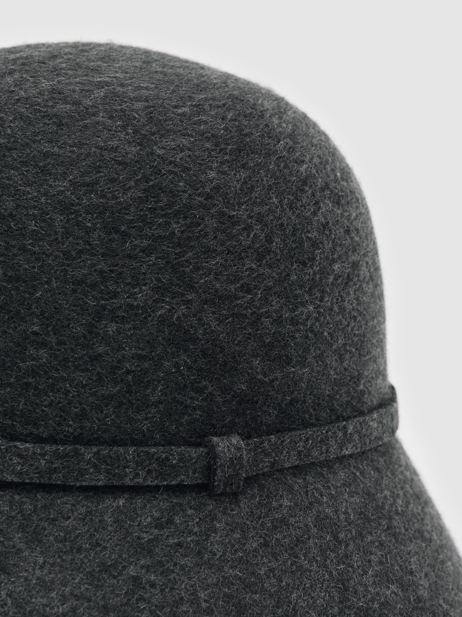 Felted-Wool Bucket Hat in Grey - Image 5 of 5