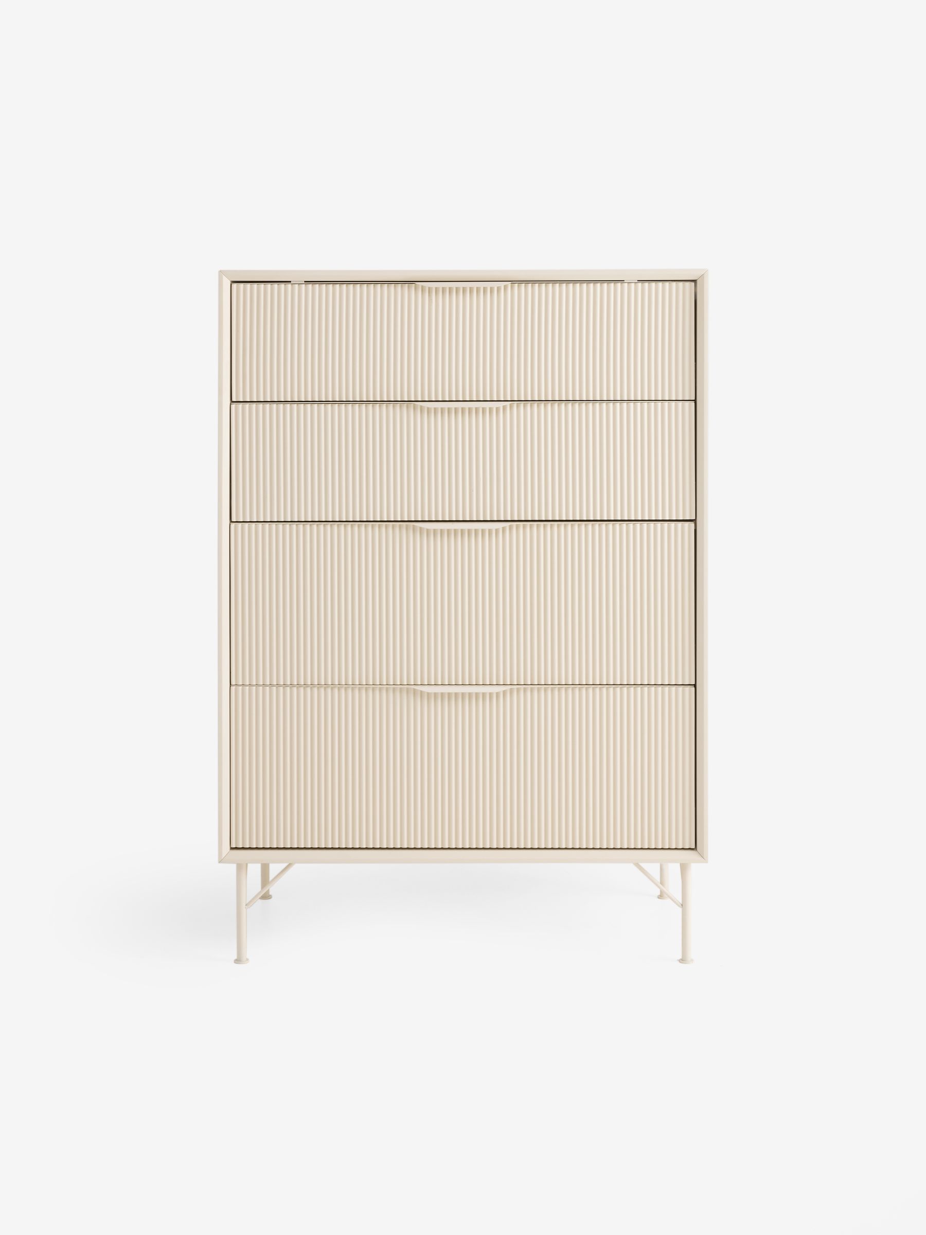Elian 4 Drawer Chest in Ecru White - Image 5 of 6