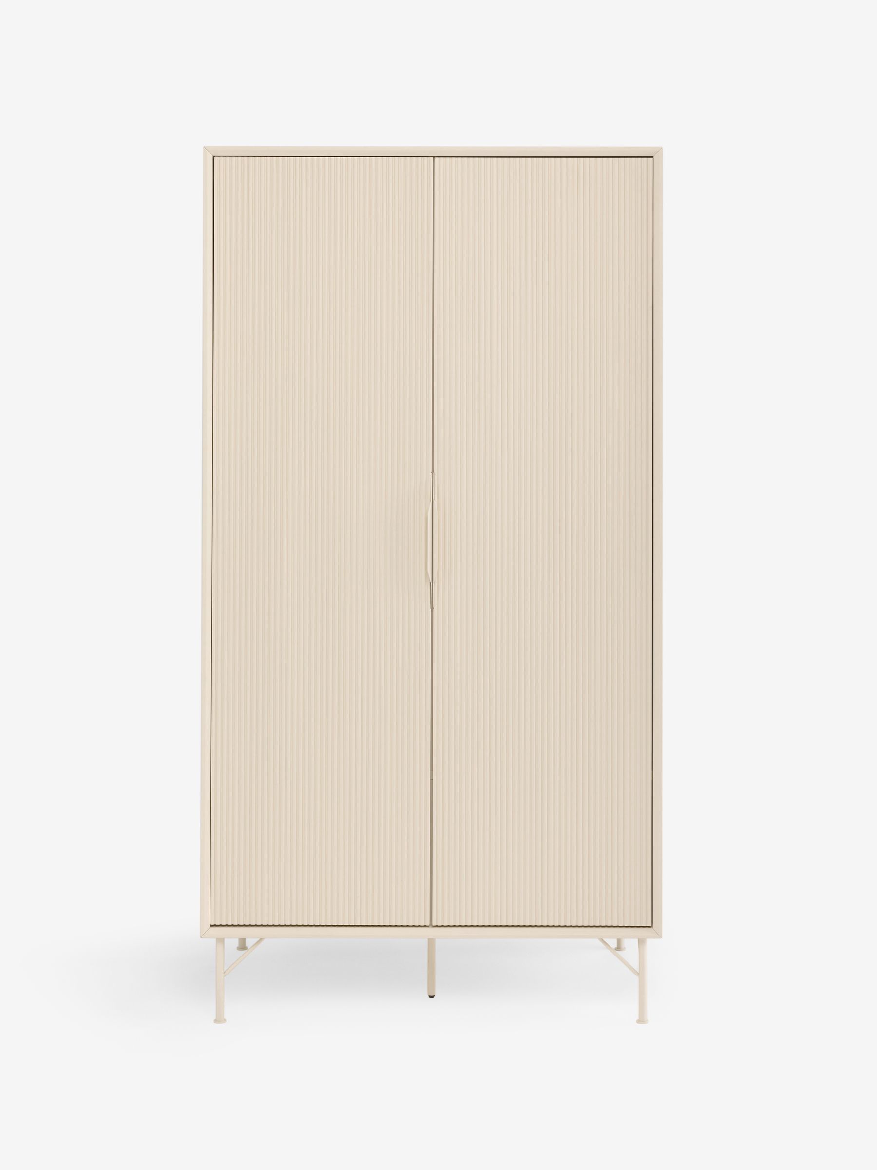 Elian Double Wardrobe in Ecru White - Image 1 of 2