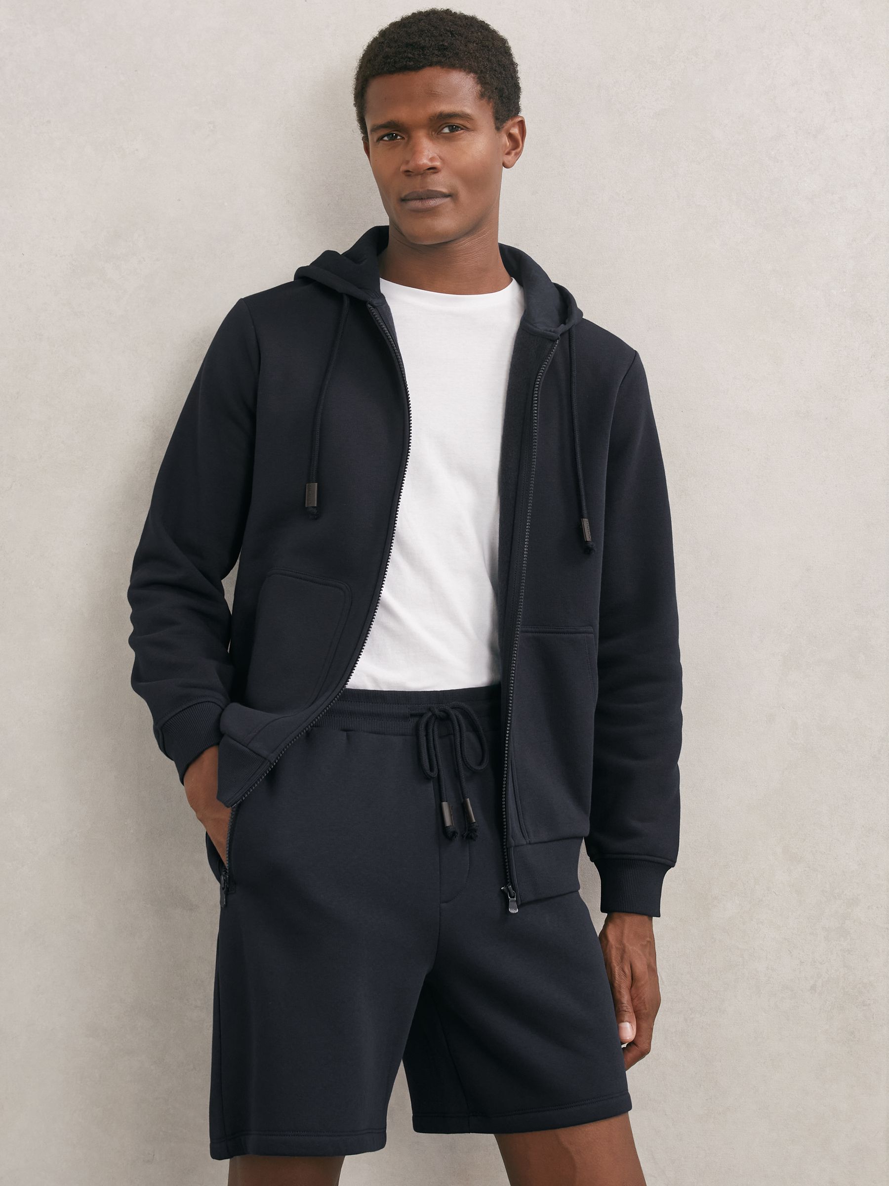 Cotton-blend Drawstring Shorts