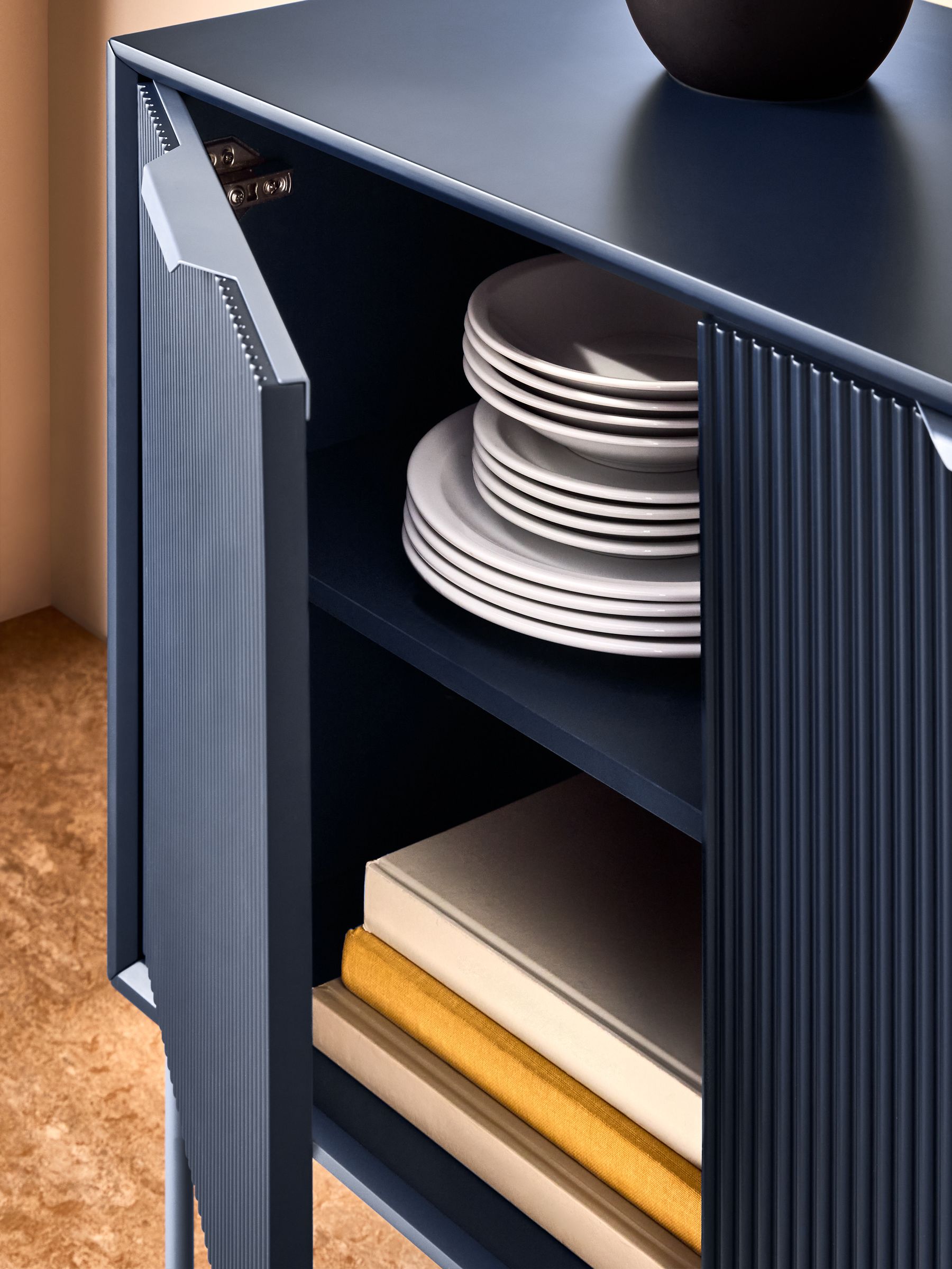 Elian Large Sideboard in Navy Blue - Image 2 of 6 Elian Large Sideboard in Navy Blue - Image 2 of 6