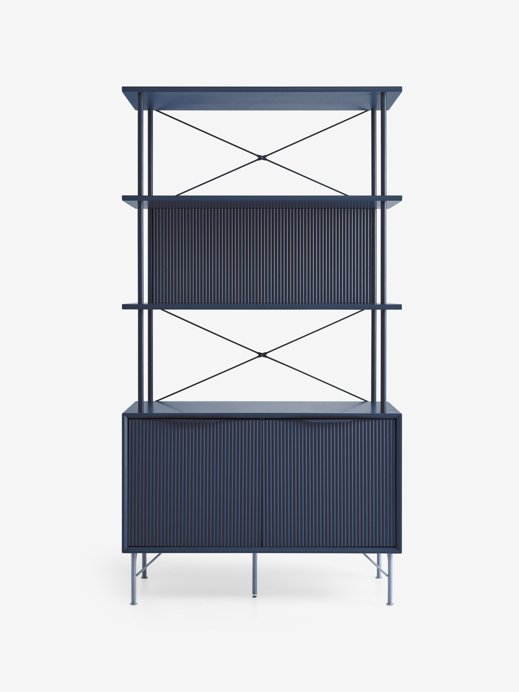 Elian Shelving Unit in Navy Blue - Image 5 of 6