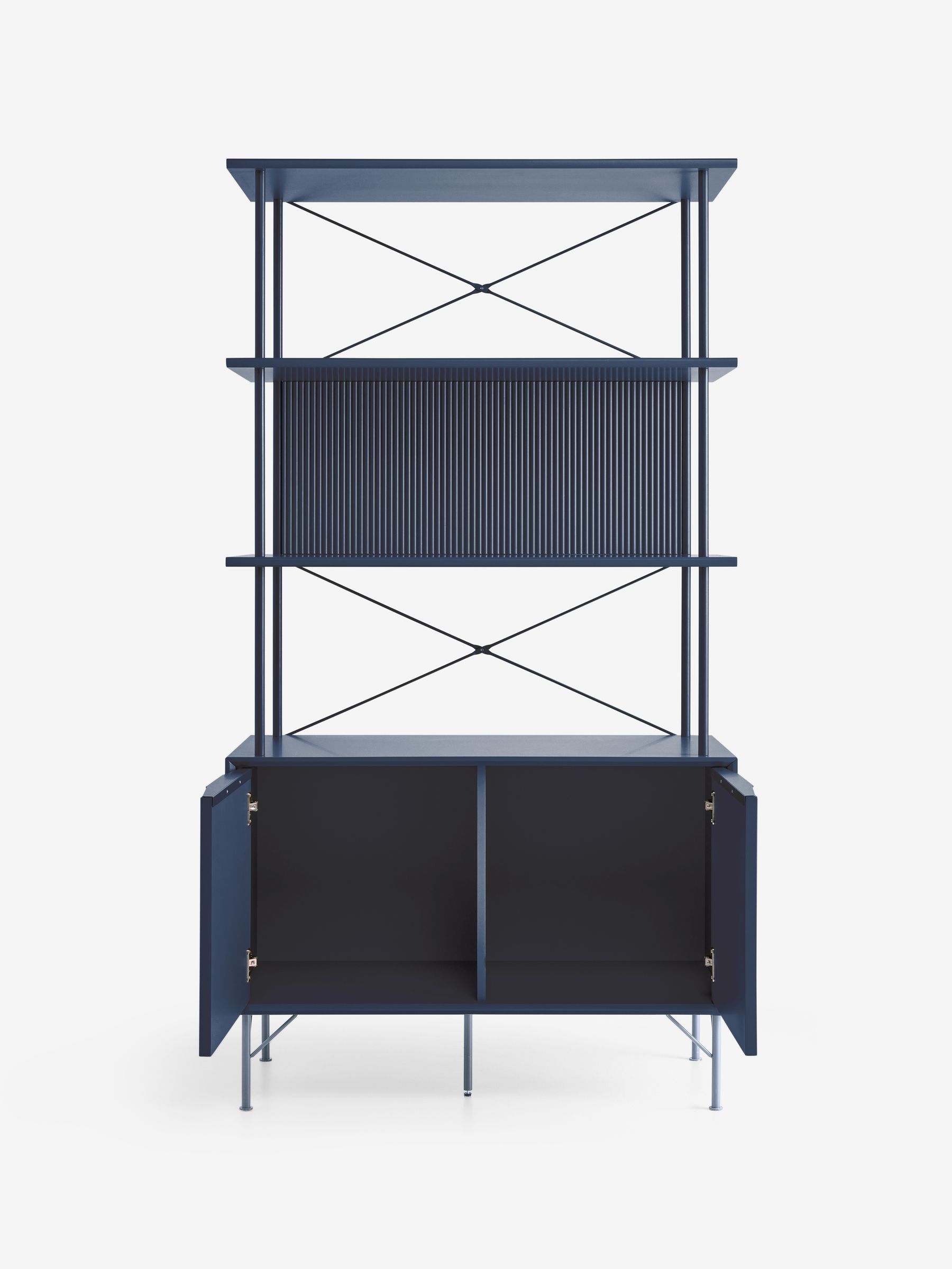Elian Shelving Unit in Navy Blue - Image 6 of 6