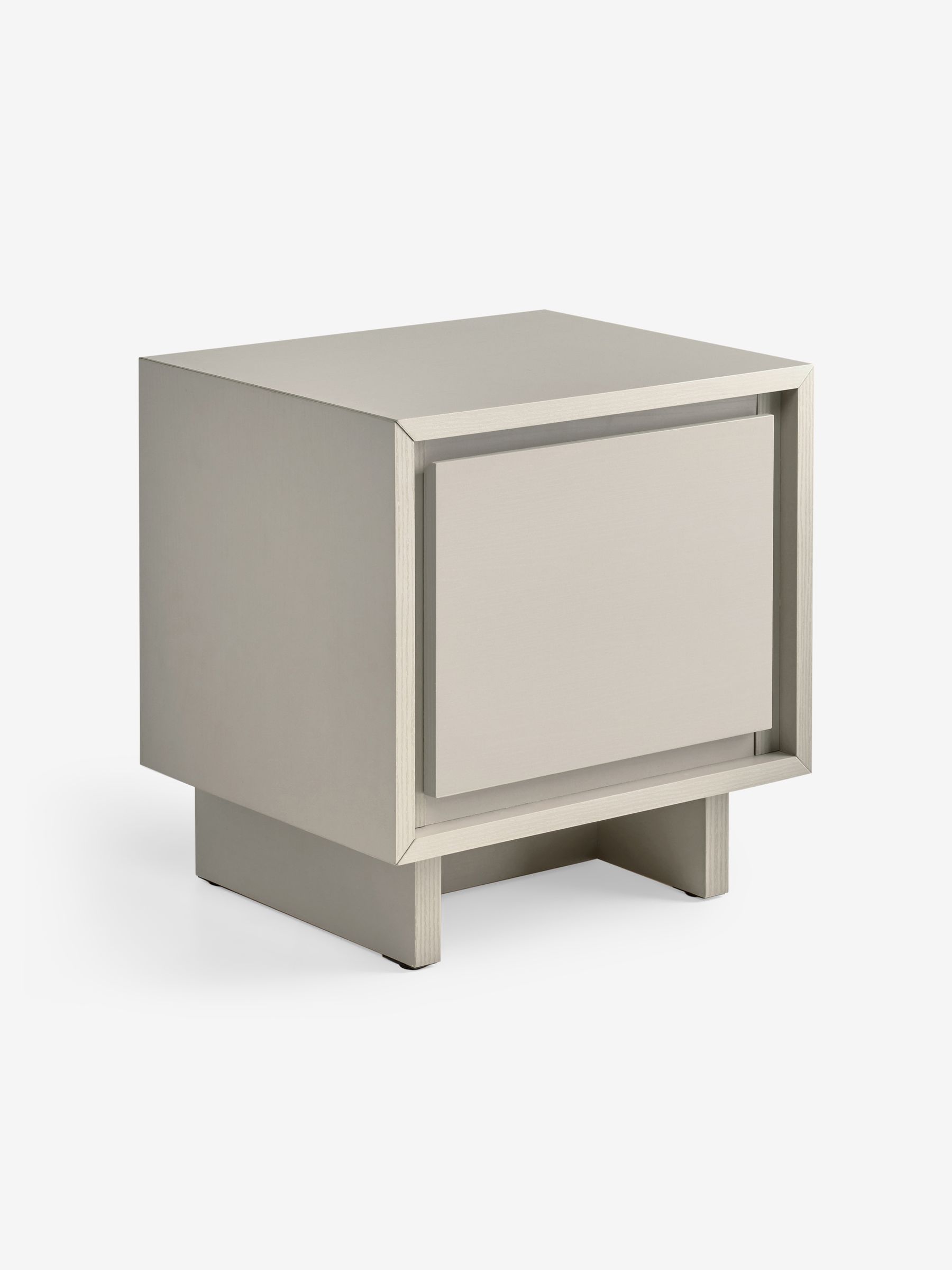 Kaci Bedside Table in Natural Greige Wood Effect - Image 1 of 1
