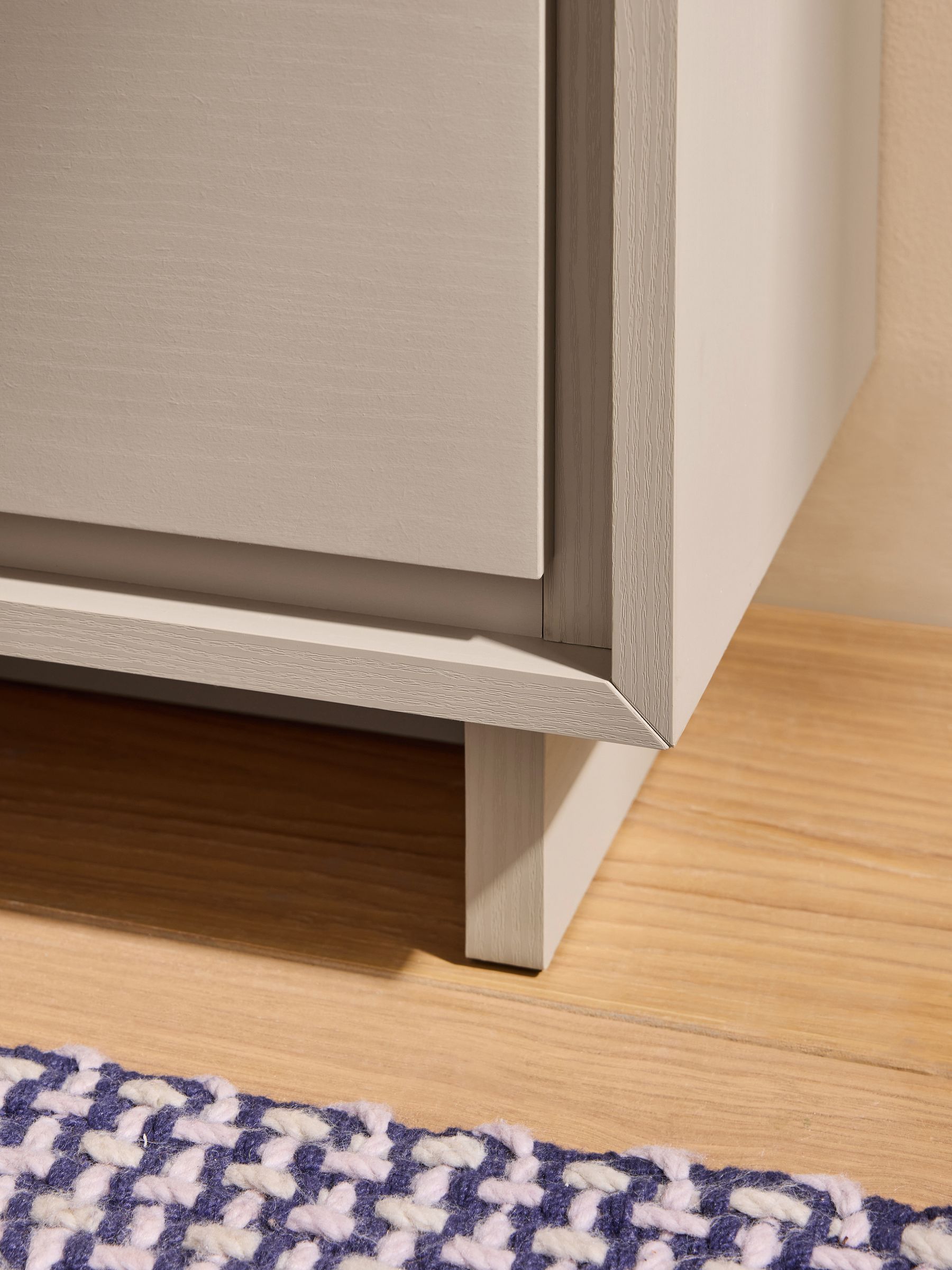 Kaci Bedside Table in Natural Greige Wood Effect - Image 2 of 4