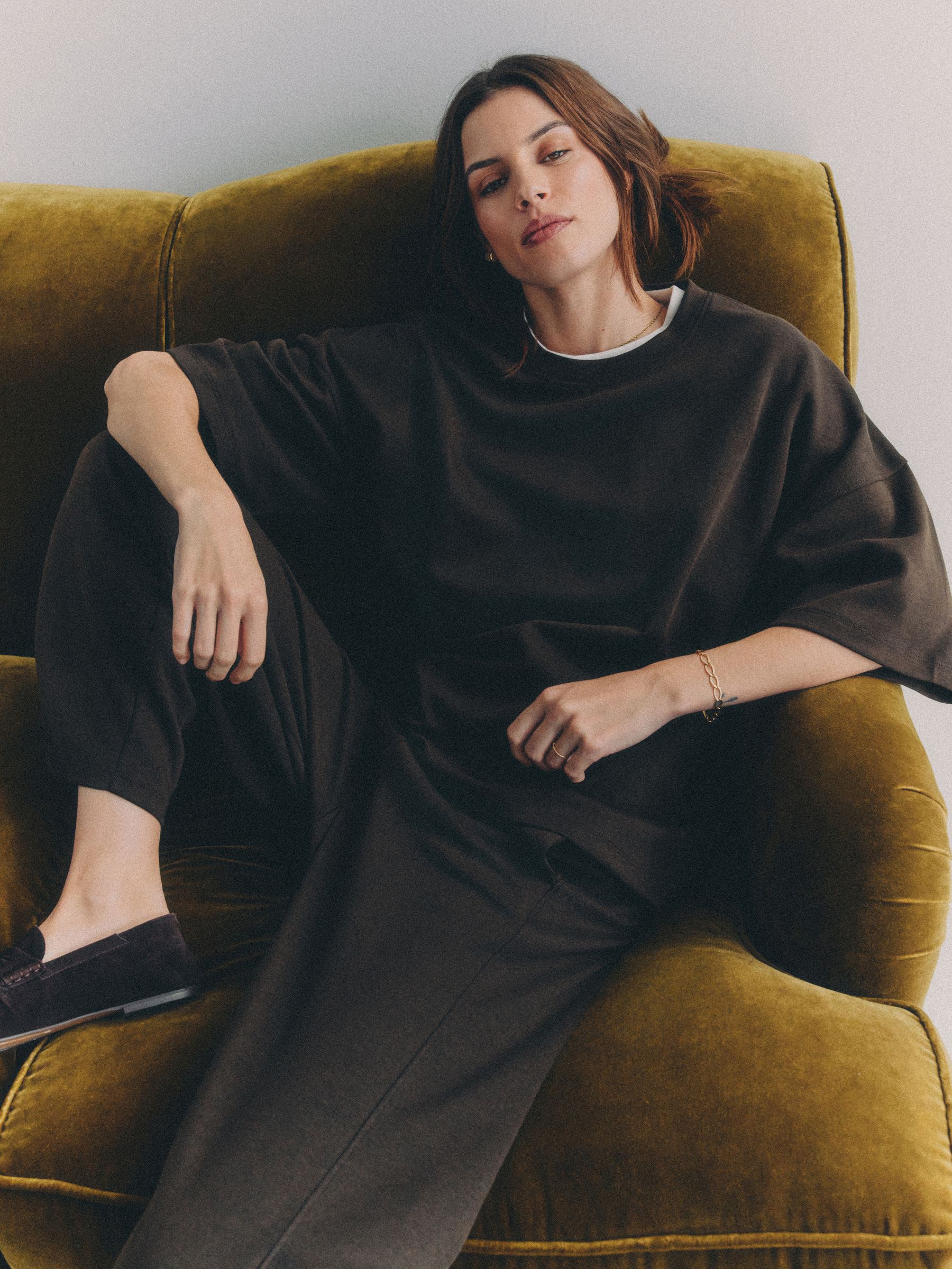 3 Pack Heavyweight Premium Boxy T-Shirts Chocolate Brown/Taupe Brown/White - Image 3 of 6