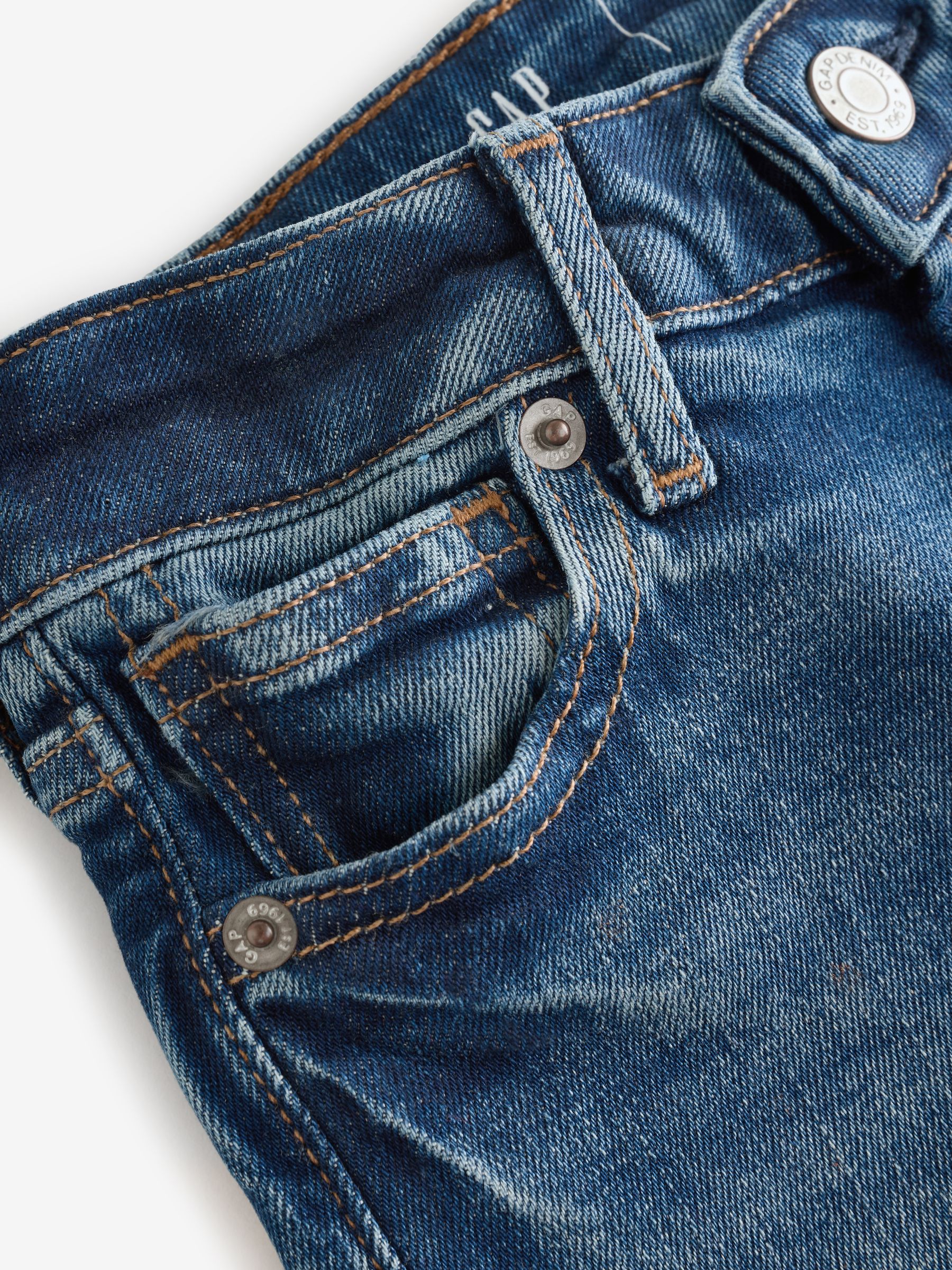 Blue High Waisted Flare Stretch Denim Jeans (4-16yrs) - Image 4 of 5