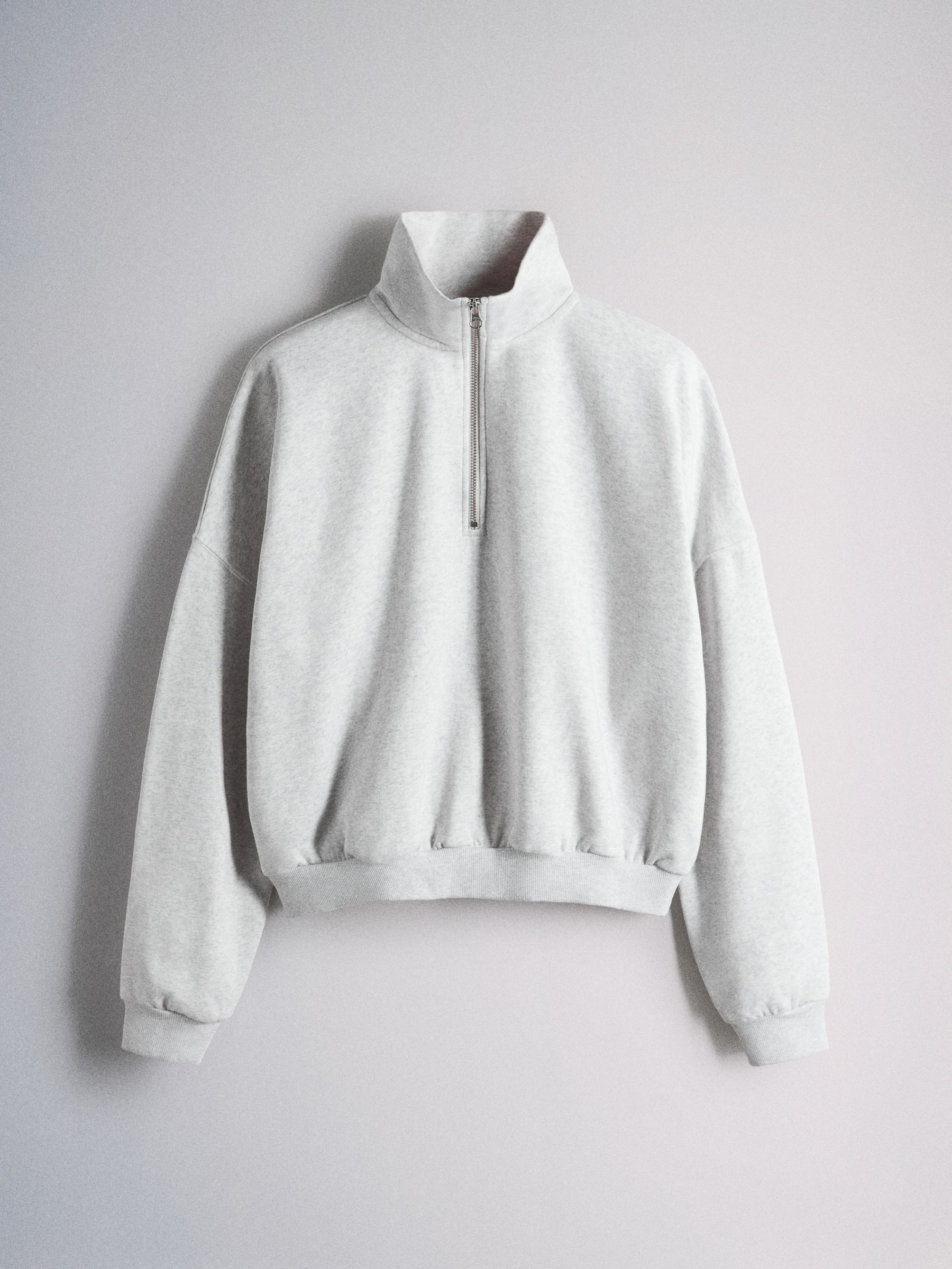 2 Pack Half Zip Funnel Neck Sweatshirts Black/Grey - Image 3 of 5