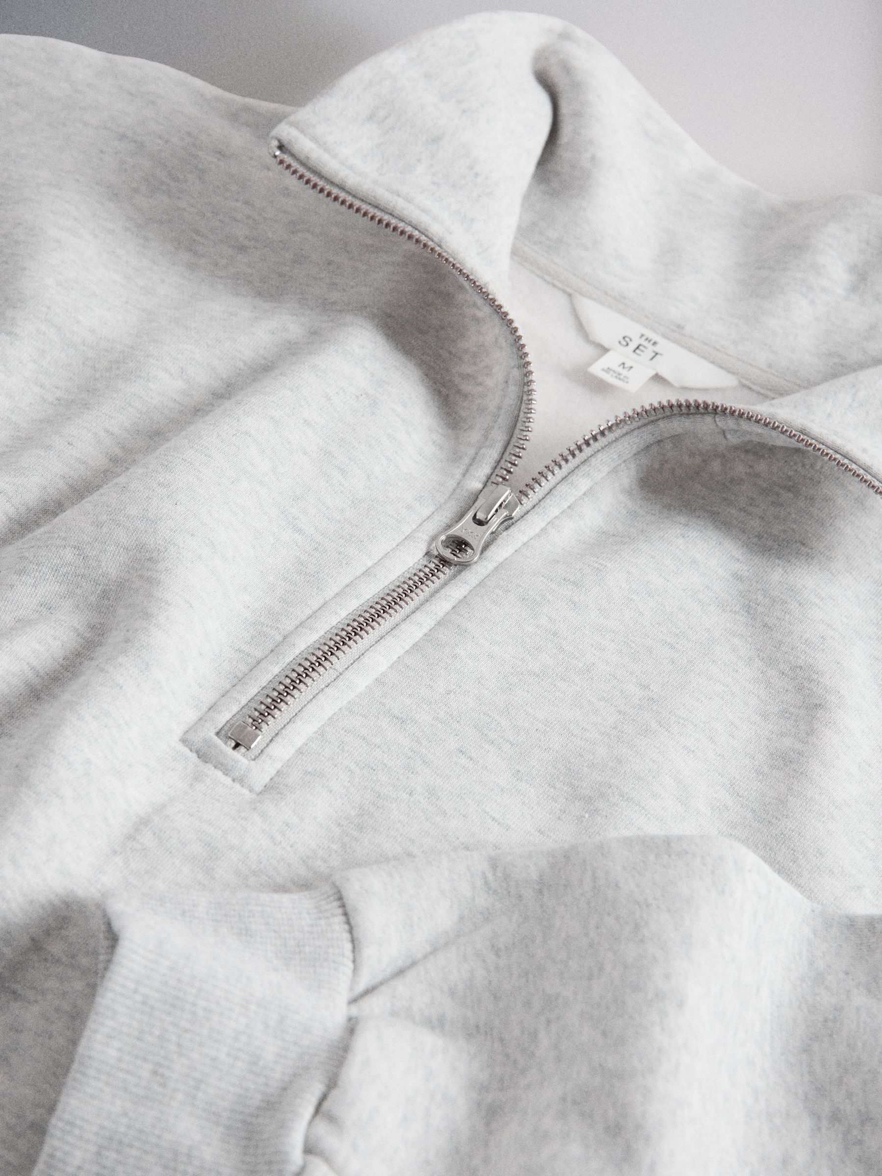 2 Pack Half Zip Funnel Neck Sweatshirts Black/Grey - Image 5 of 5