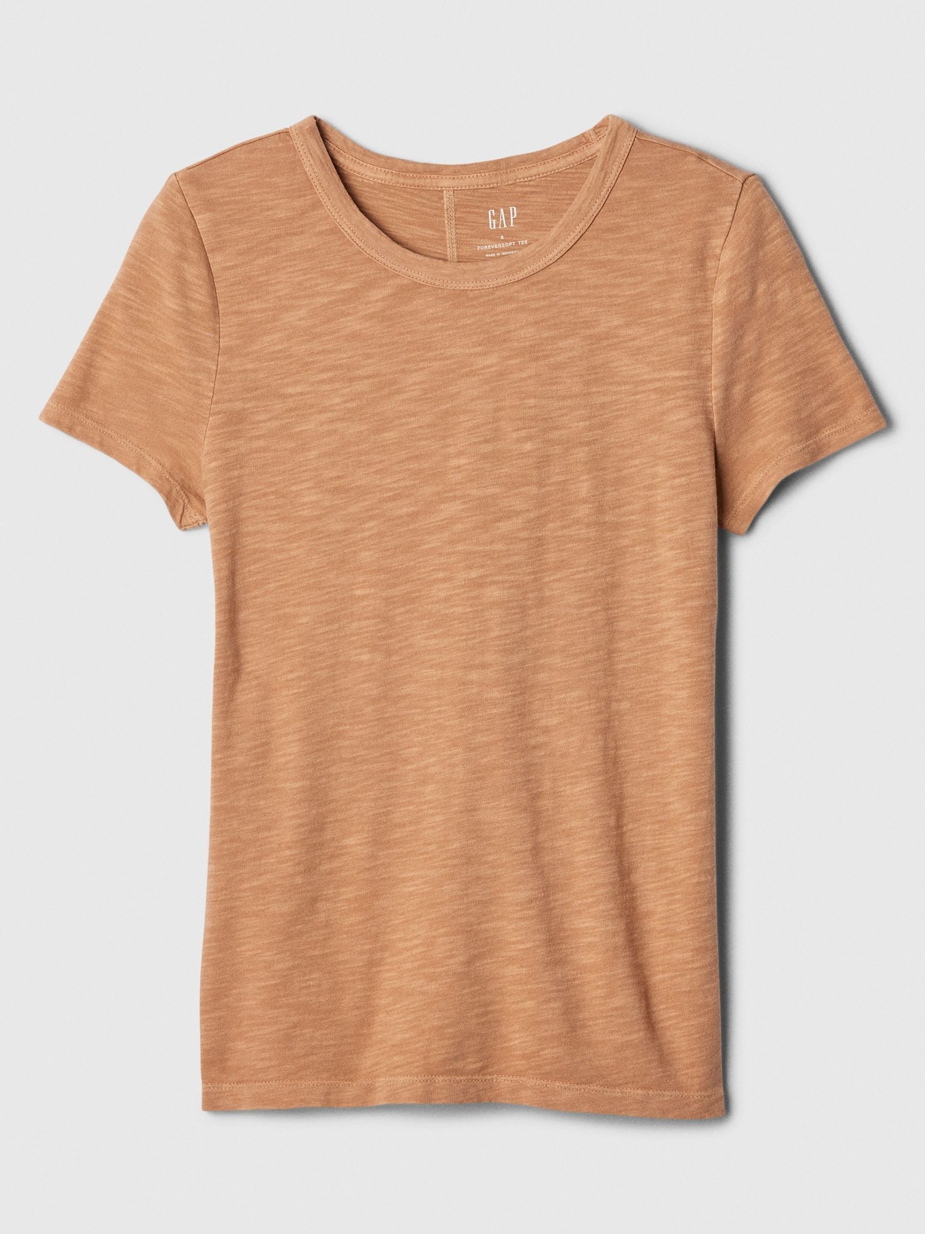 Brown Cotton Short Sleeve Crew Neck T-Shirt - Image 5 of 5