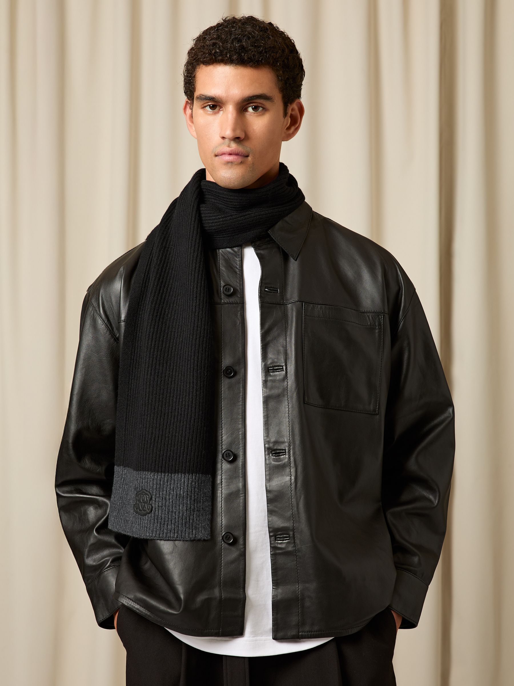 Scarf in Black - Image 1 of 5