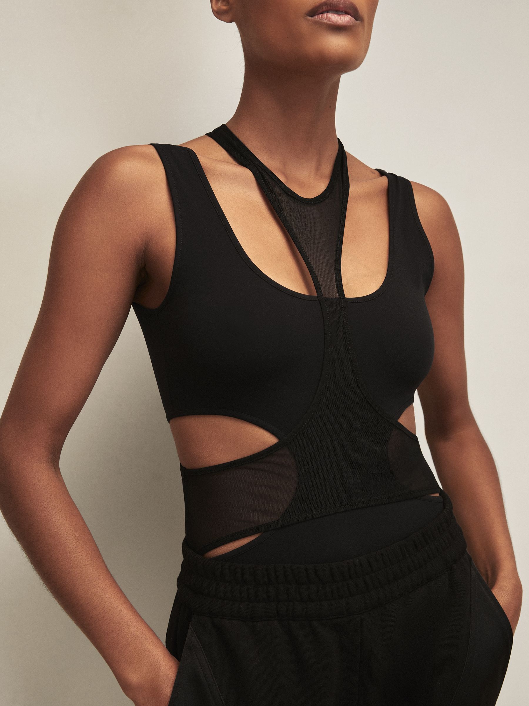 Reiss | Royal Ballet Mesh Bodysuit in Black - image 5