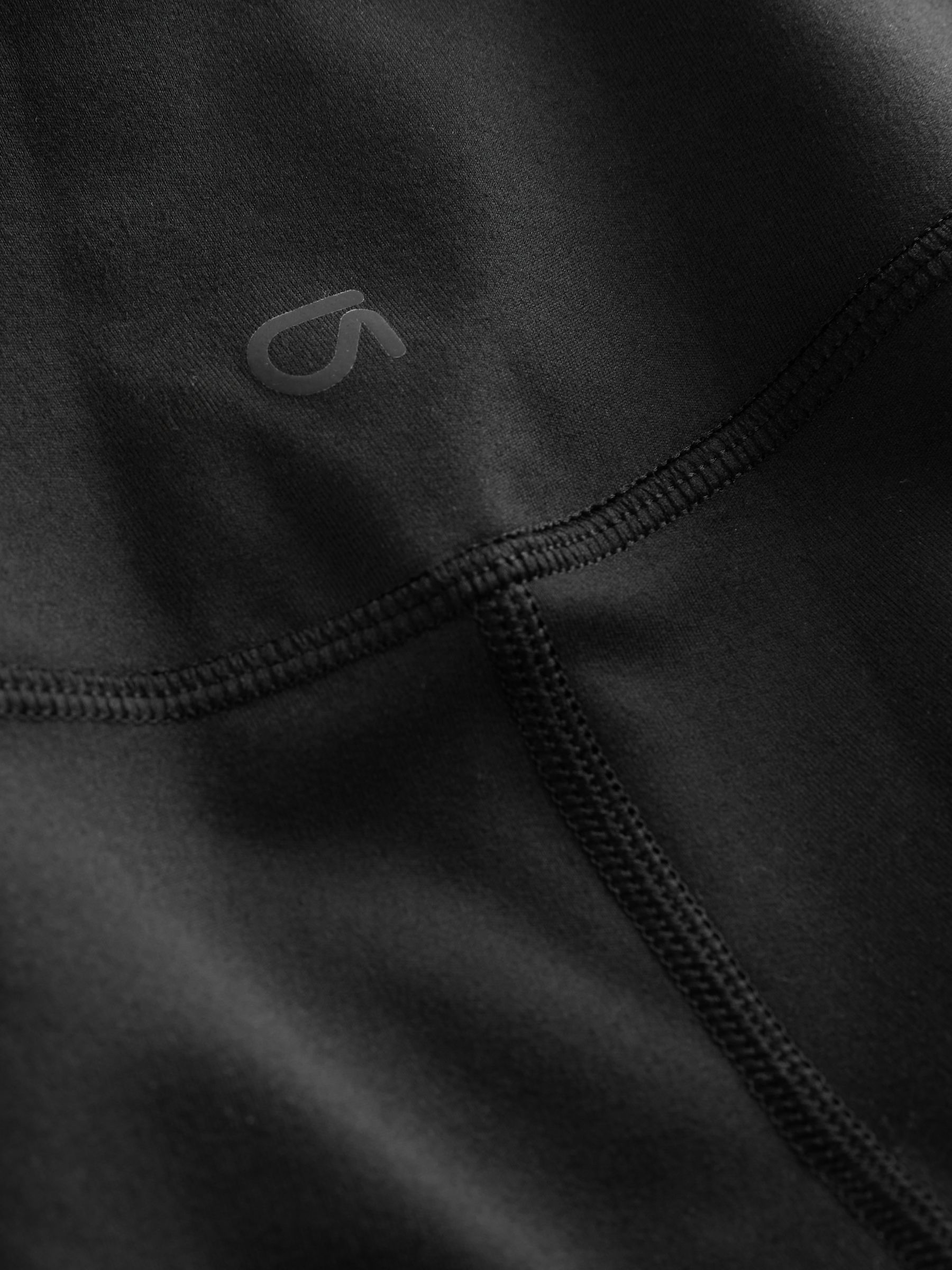 Black 7/8 Length High Waisted Leggings - Image 8 of 10