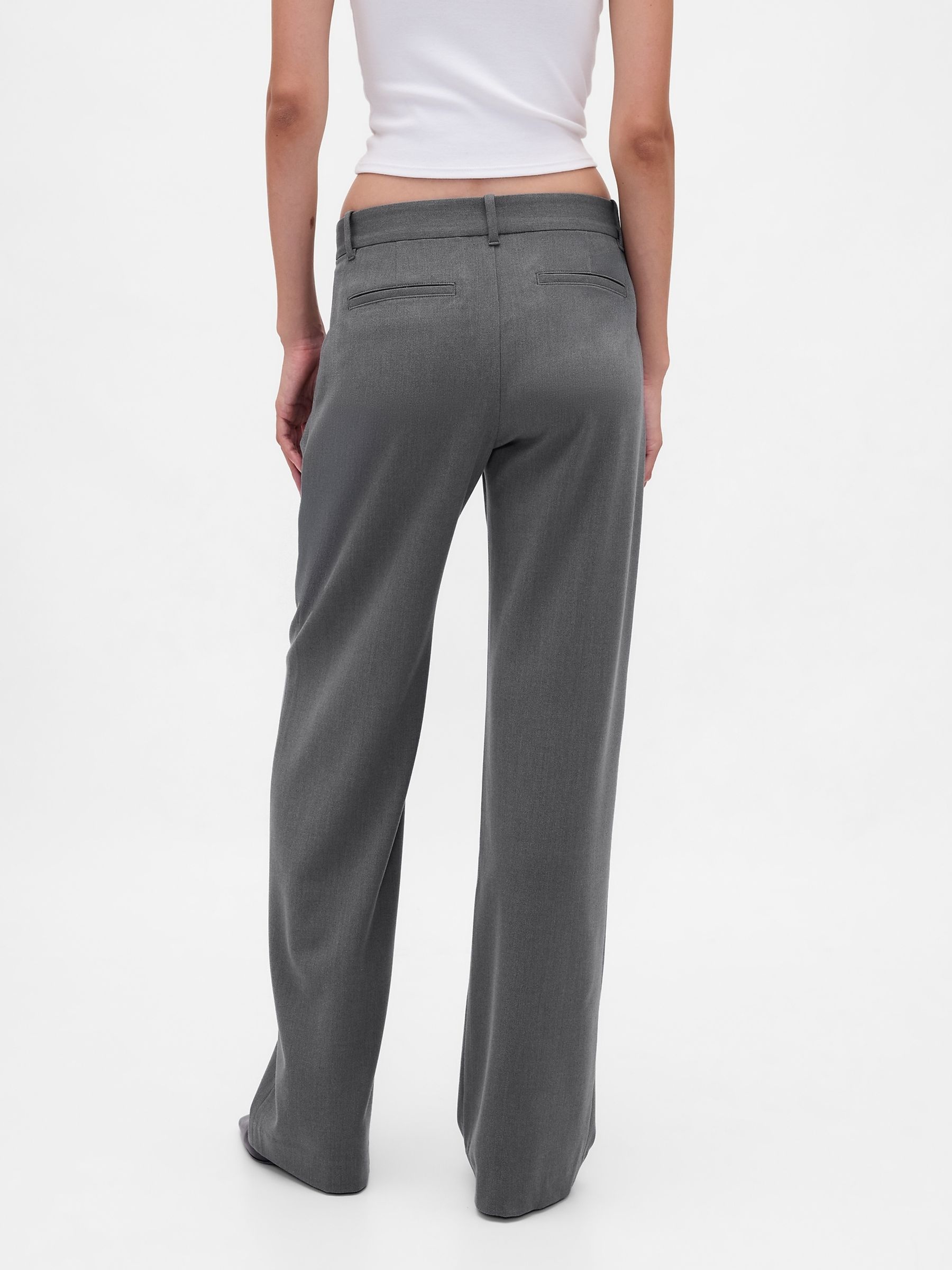 Dark Grey 365 Low Waist Pleated Trousers - Image 2 of 6