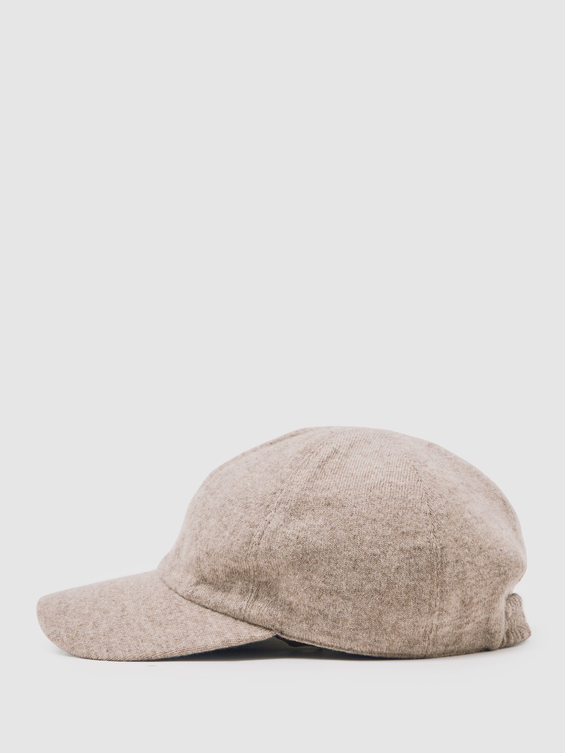 Atelier 100% Cashmere Cap in Oatmeal Melange - Image 2 of 4