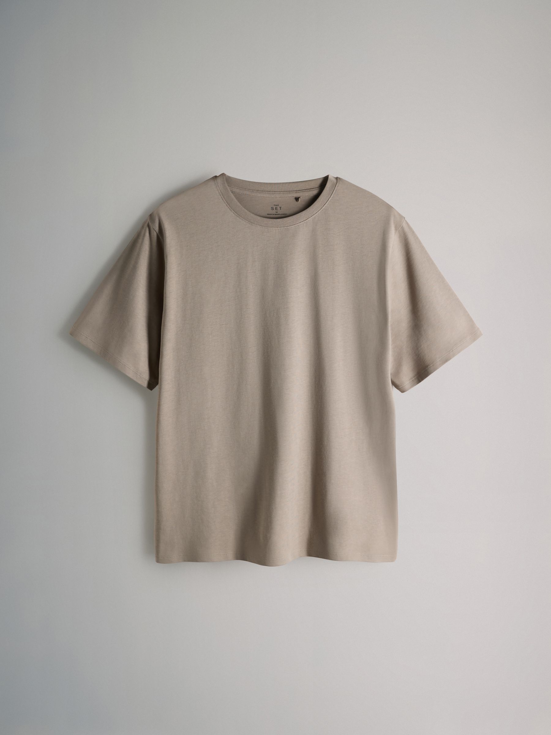 7 Pack Short Sleeve T-Shirts Black/Chocolate Brown/Neutrals/White - Image 5 of 10