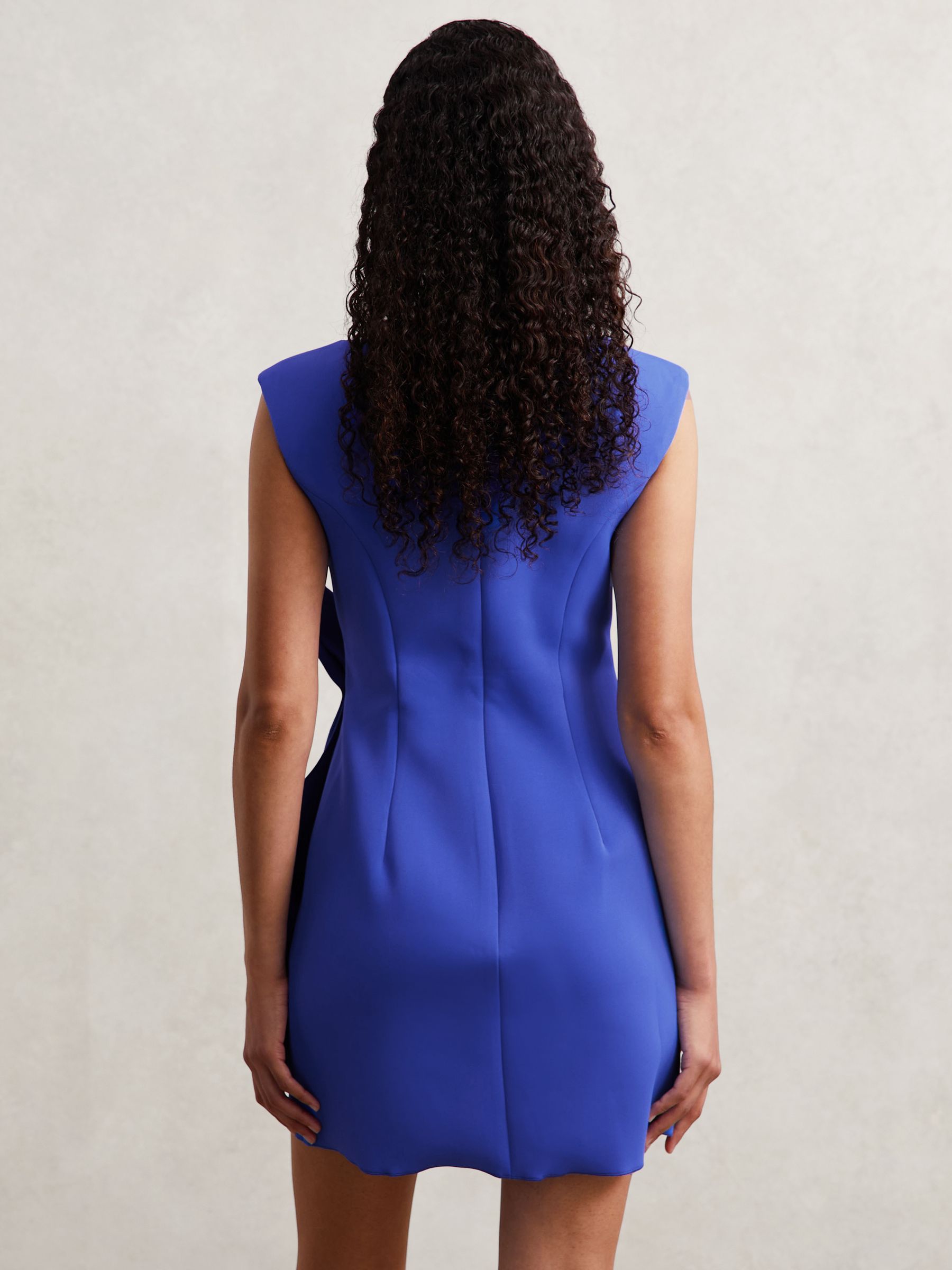 Acler Lamberton Mini Dress in Blue - Image 4 of 5