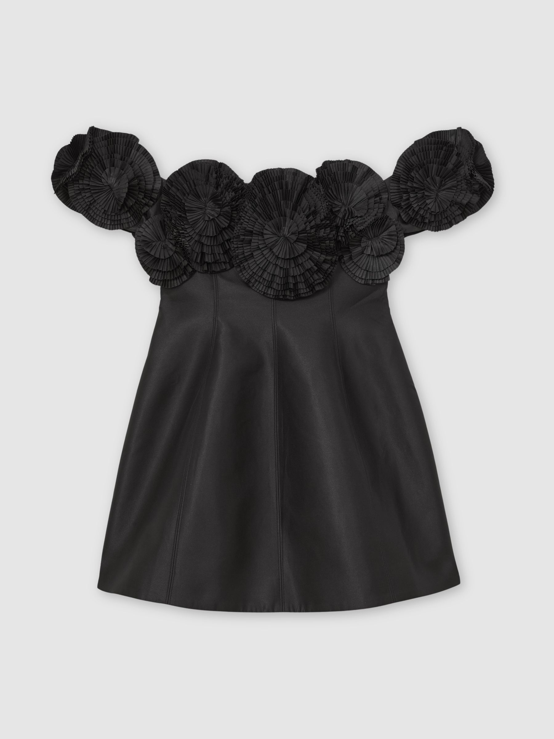 Acler Trusley Mini Dress in Black - Image 2 of 5 Acler Trusley Mini Dress in Black - Image 2 of 5