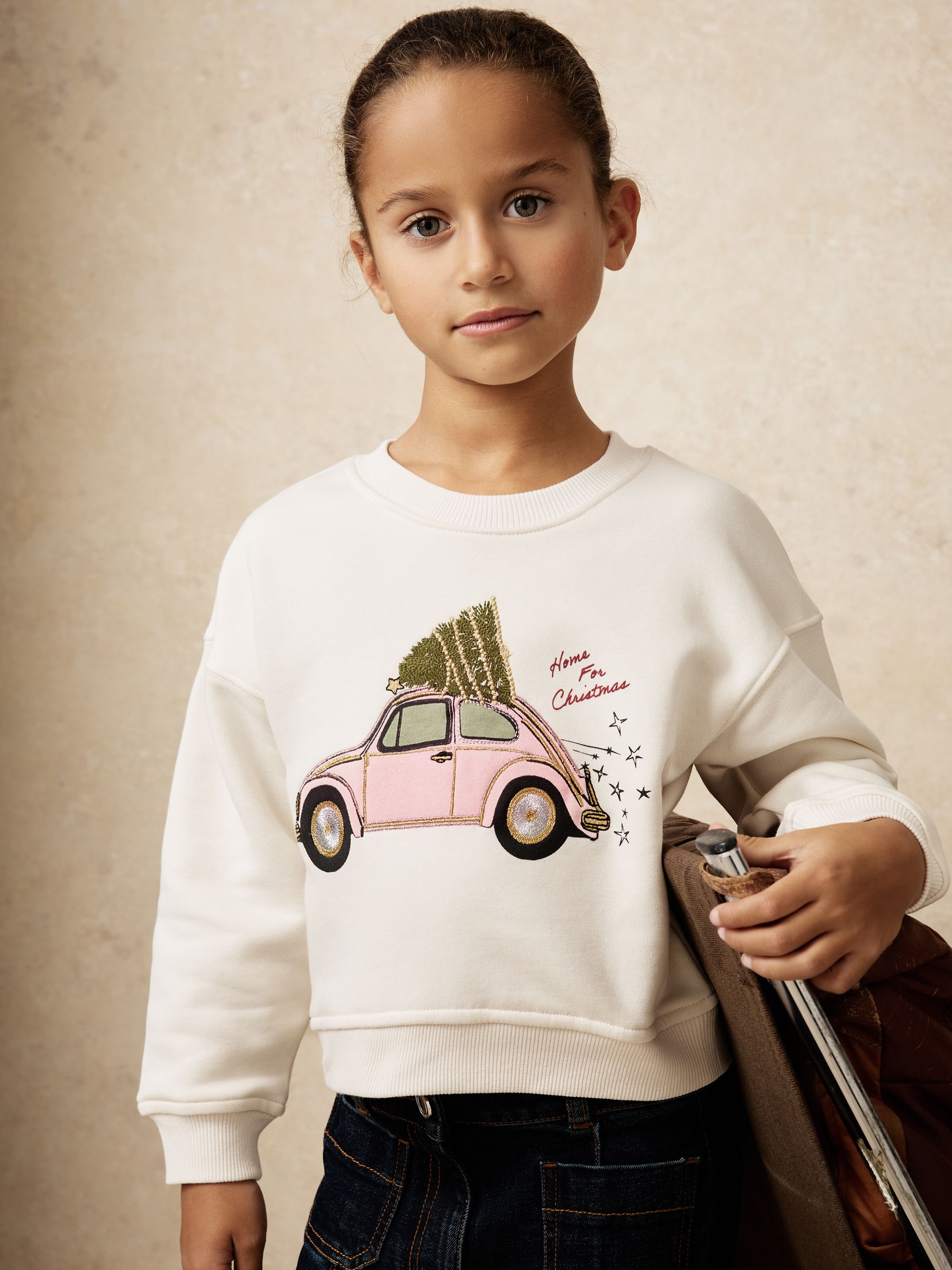 Sweatshirt in Ivory - Image 3 of 5