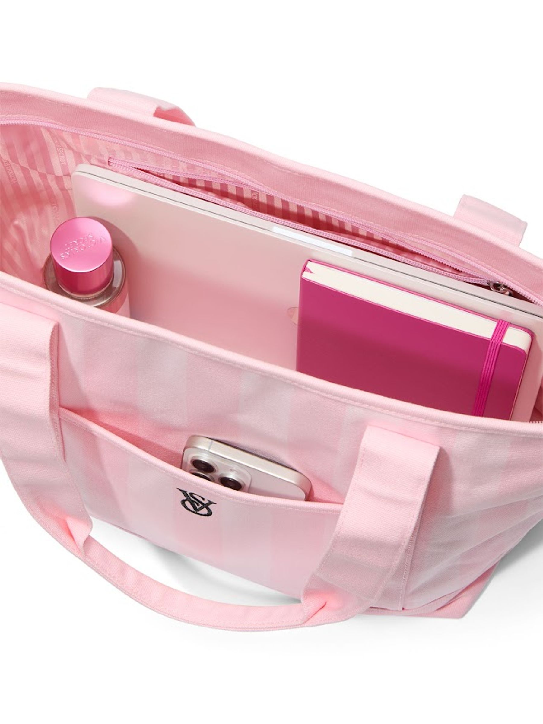 Heritage Stripe Pink Tote Bag - Image 4 of 4