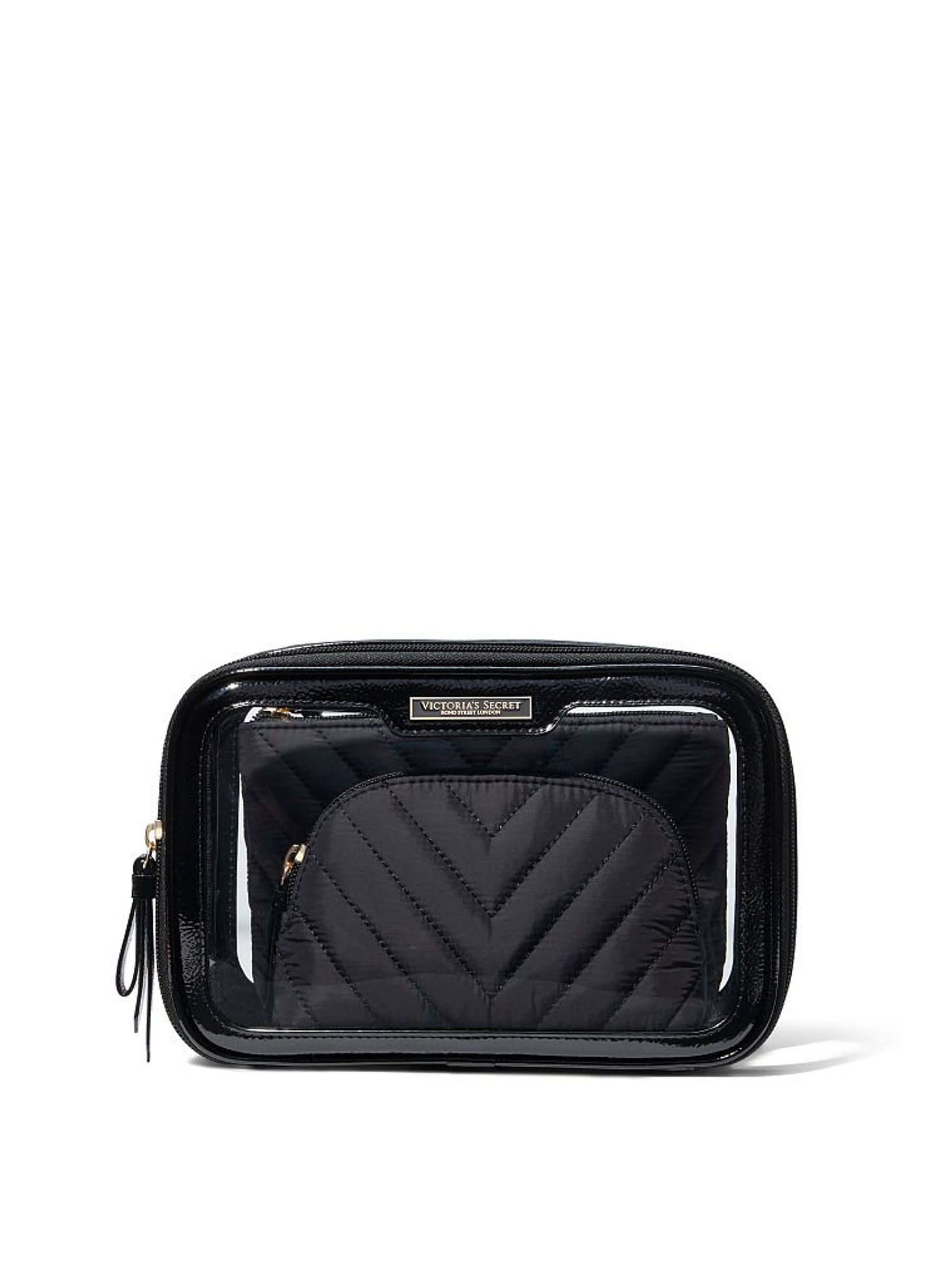 Black 3Piece Makeup Bag - Image 1 of 5