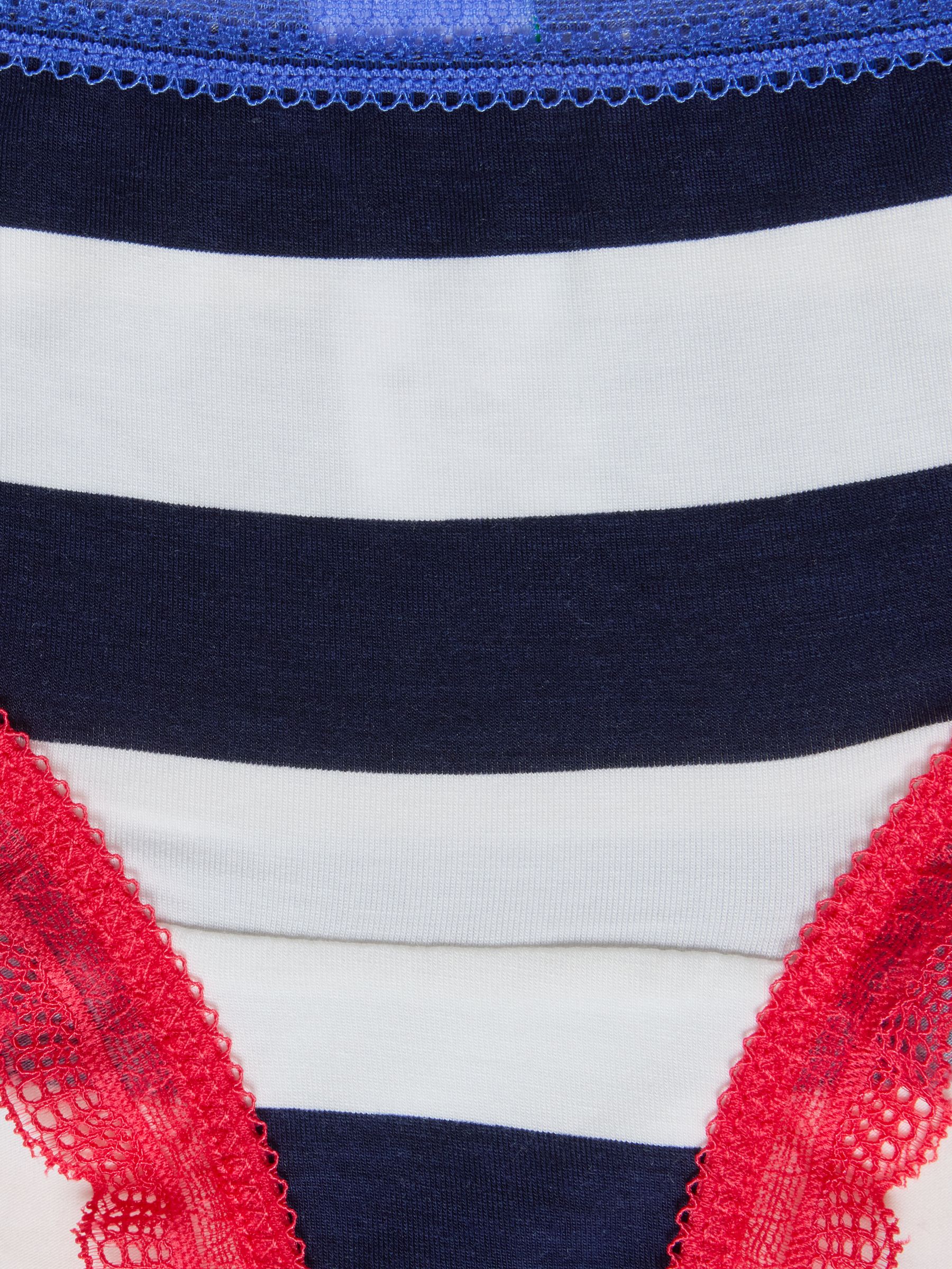 Blue & Red Riviera Toile/Stripe Knickers 3 Pack - Image 9 of 9 Blue & Red Riviera Toile/Stripe Knickers 3 Pack - Image 9 of 9
