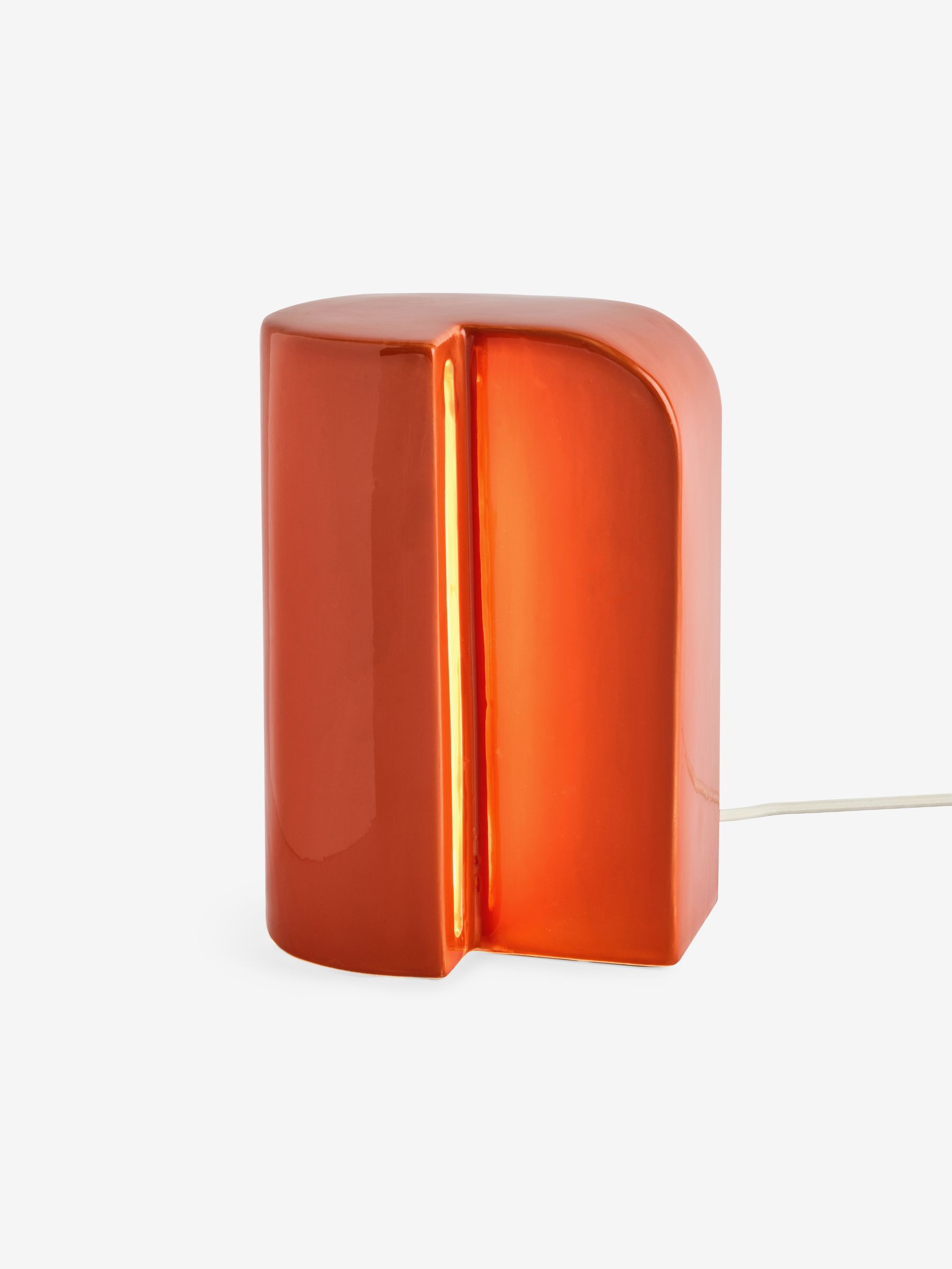 Edy Table Lamp in Orange Ceramic - Image 3 of 3