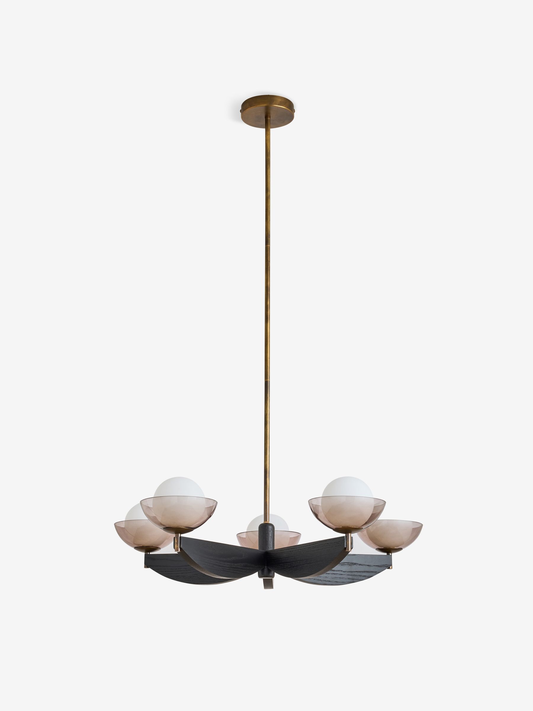 Black Wood Large Layla Ceiling Light - Image 2 of 2