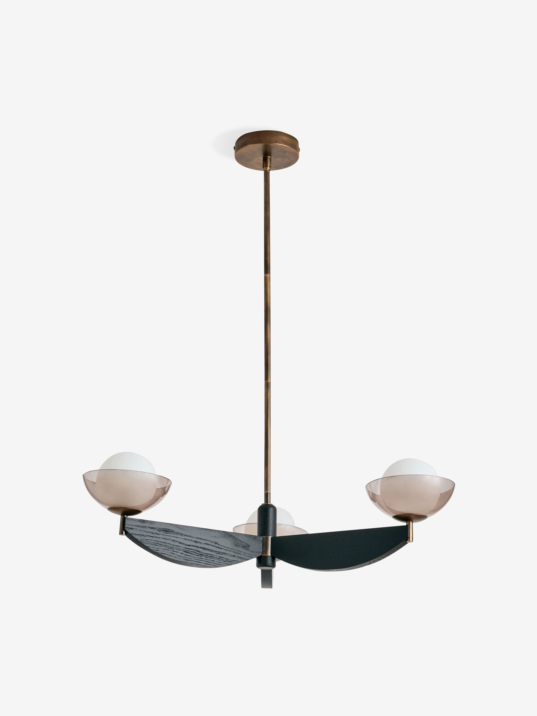 Black Wood Small Layla Ceiling Light - Image 2 of 2