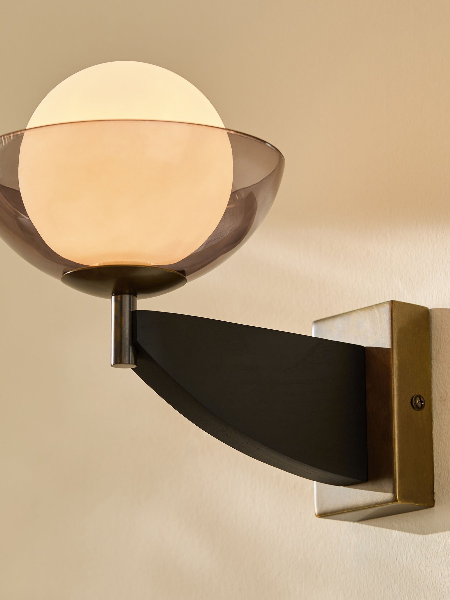 Black Wood Layla Wall Light - Image 3 of 5