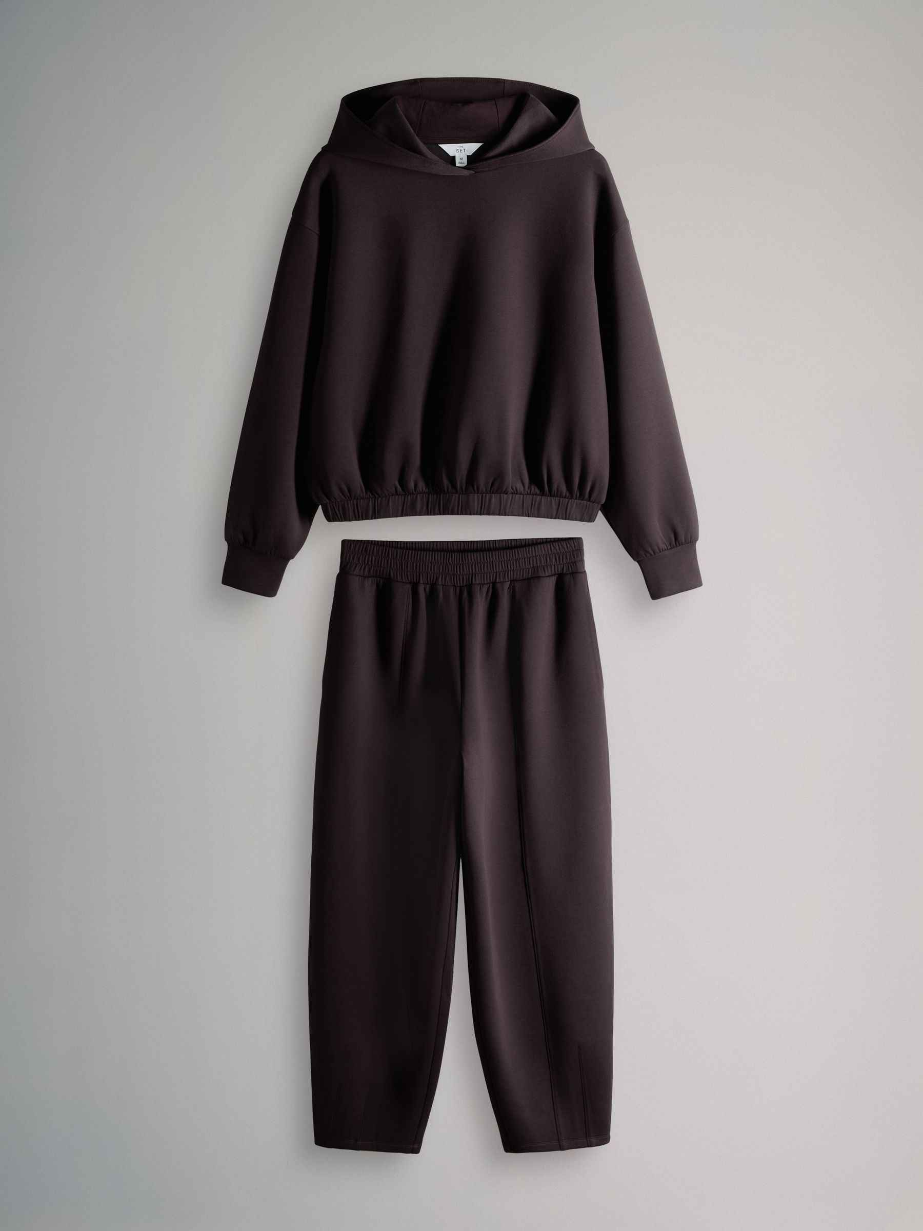 Scuba Hoodie And Barrel Jogger Set Chocolate Brown - Image 2 of 6