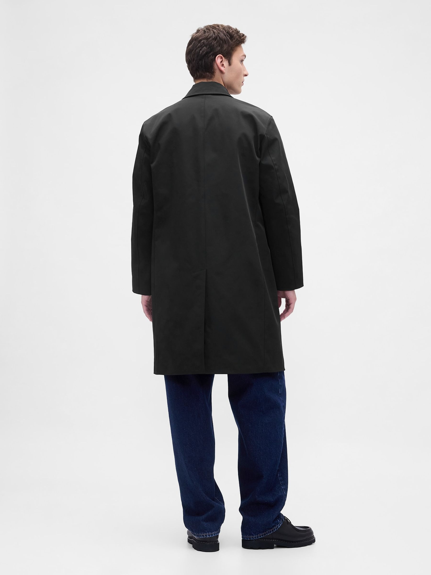Black Mac Coat - Image 2 of 4